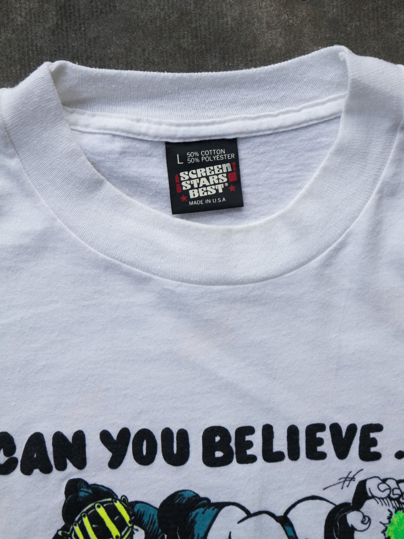 Vintage 1990 UCF vs Slippery Rock Tee (L)