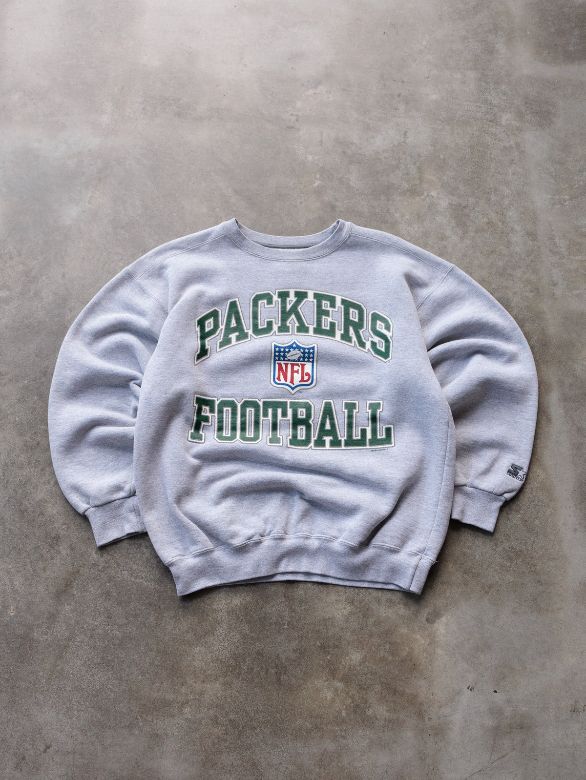 Vintage 90s Grey Starter Green Bay Packers Football Sweatshirt (L)