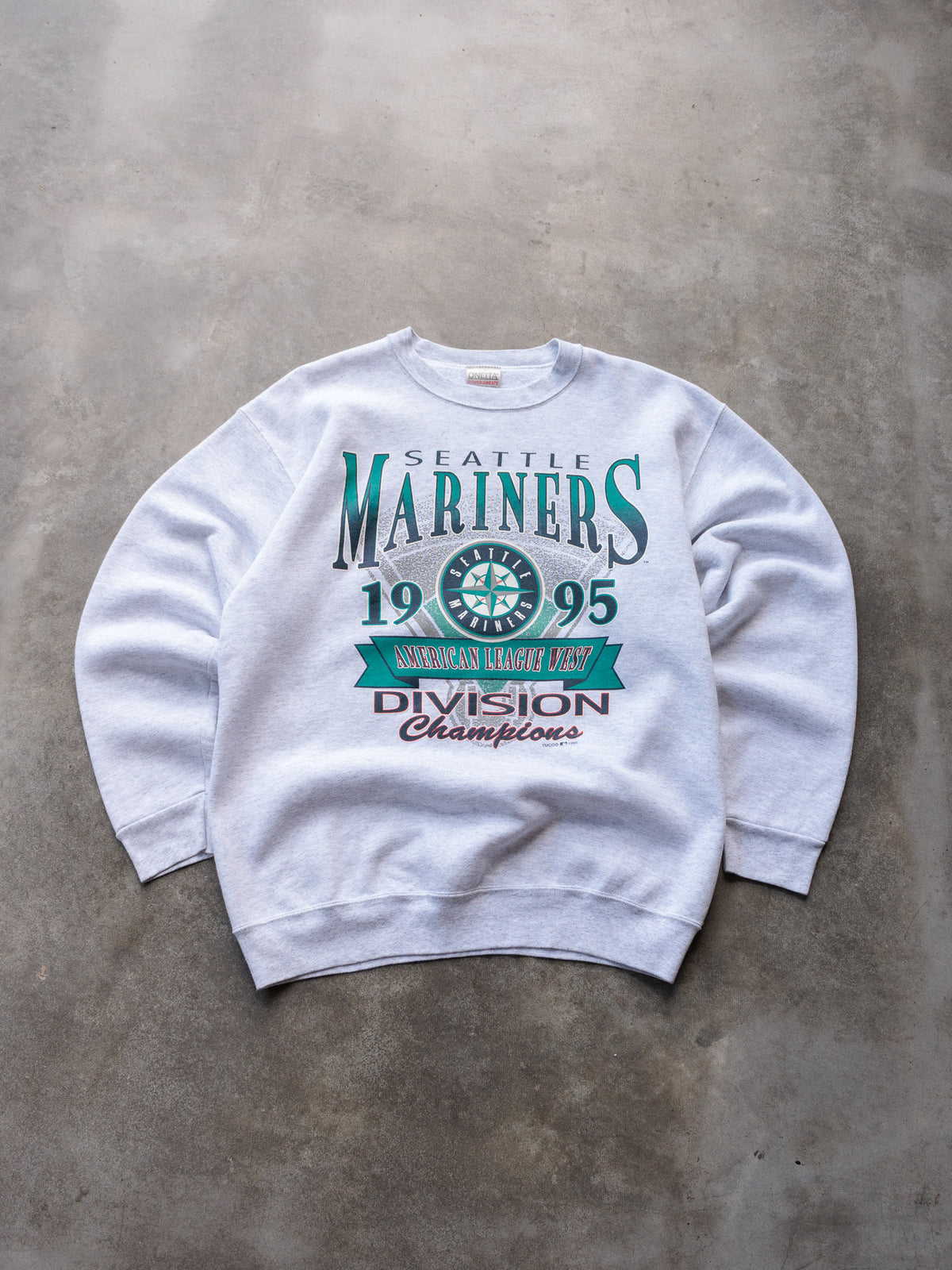 Vintage 1995 Grey Seattle Mariners Sweatshirt (L)