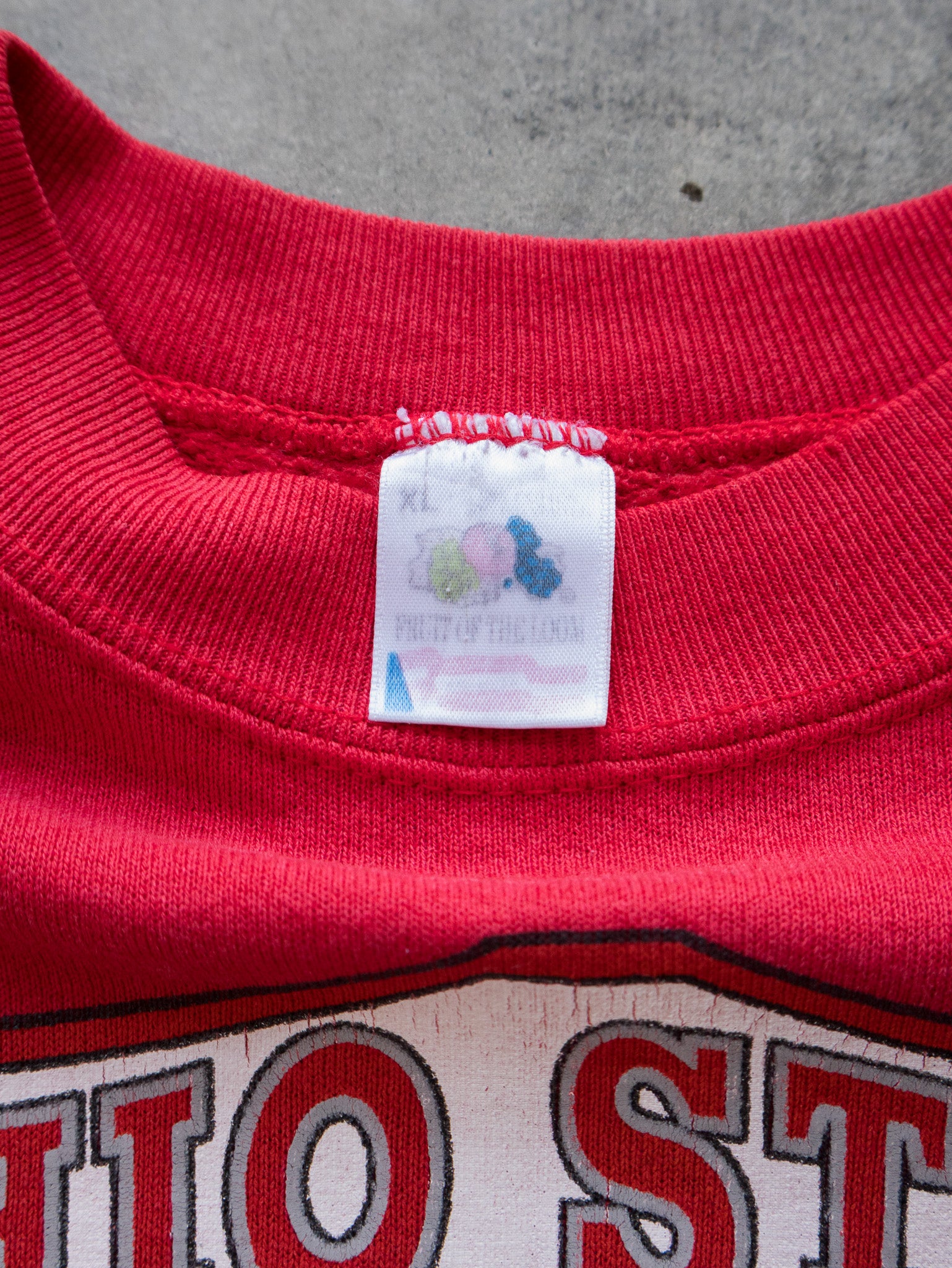 Vintage Red Ohio State Sweatshirt (XL)