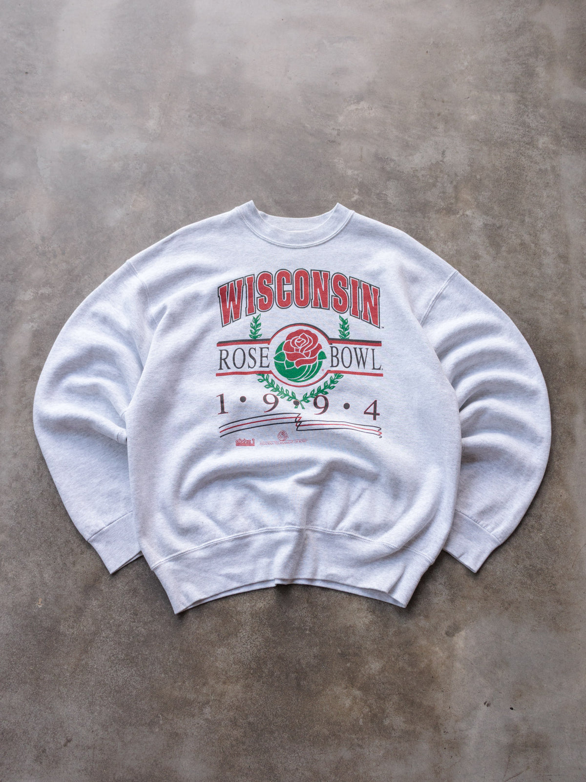 Vintage 1994 Grey Wisconsin Rose Bowl Sweatshirt (XL)