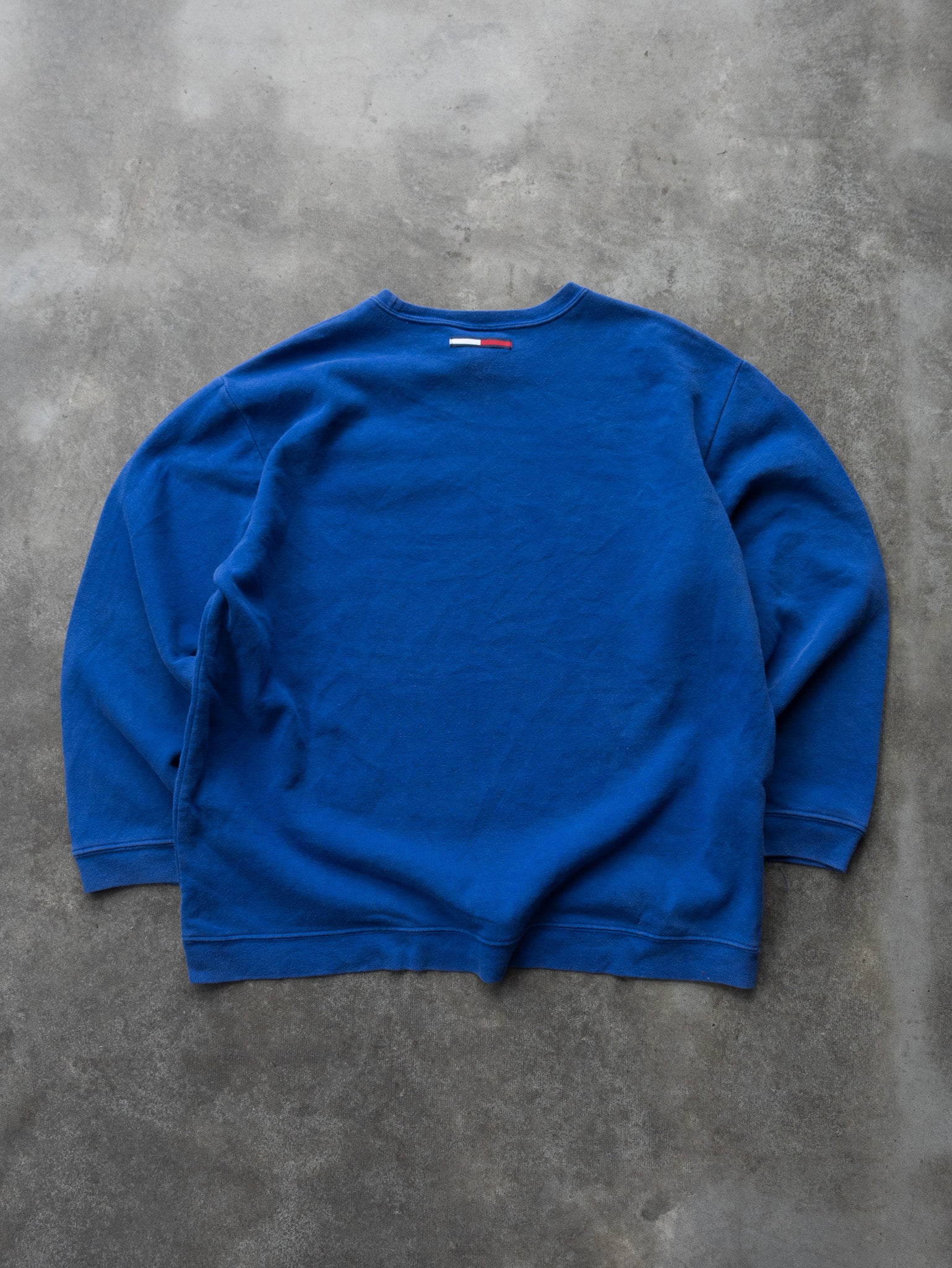 Vintage Blue Tommy Hilfiger Sweatshirt (L)
