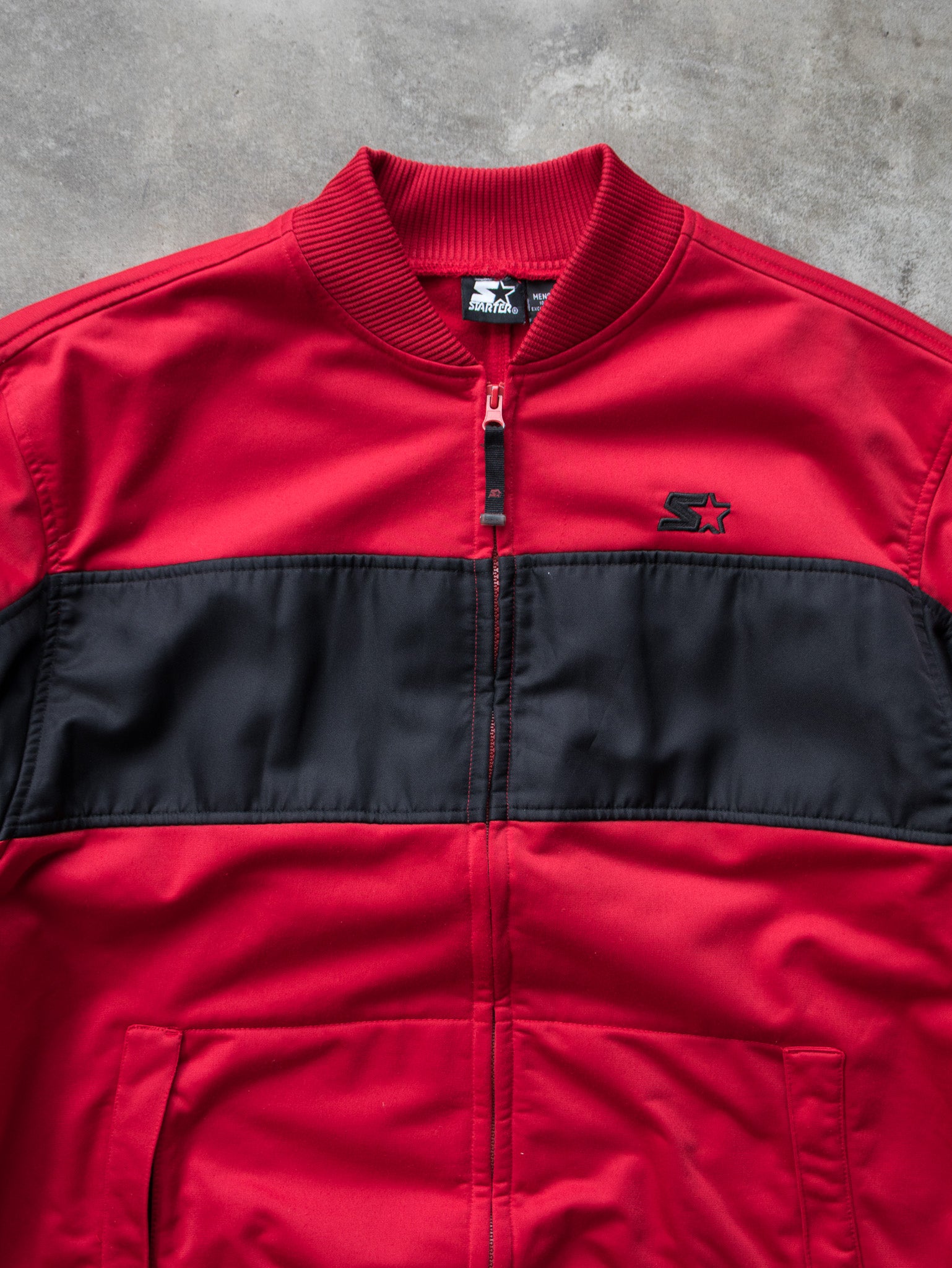 Vintage Red & Black Starter Jacket (M)