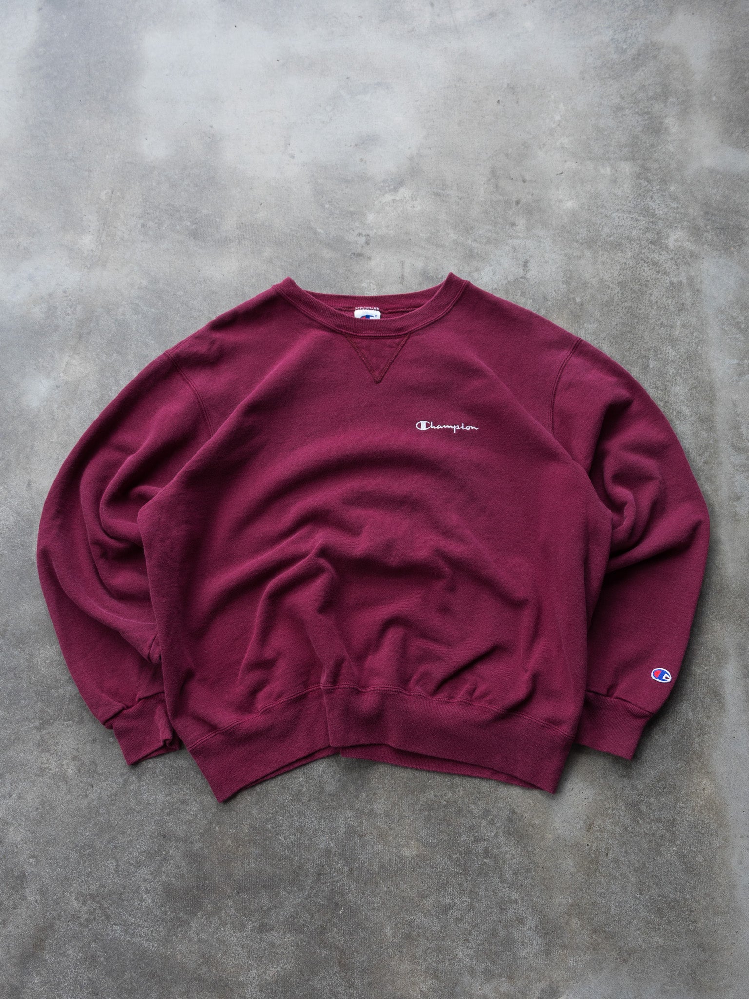 Vintage Maroon Champion Sweatshirt (XL)