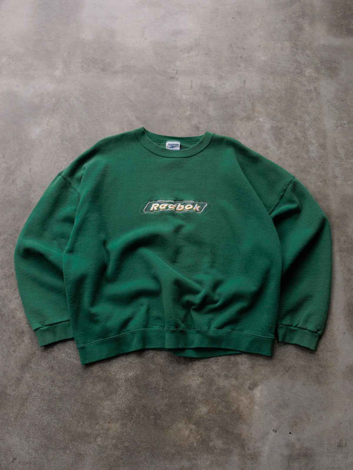 Vintage 90s Green Reebok Sweatshirt (XL)