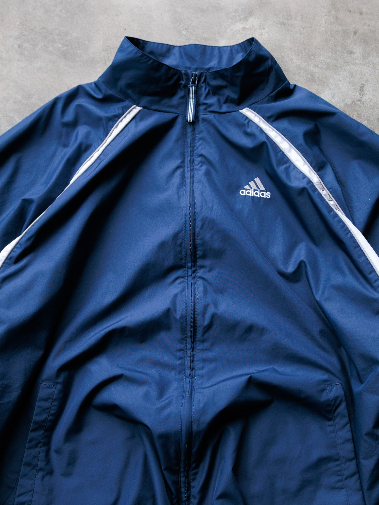 Vintage 00s Navy Adidas Windbreaker (XL)