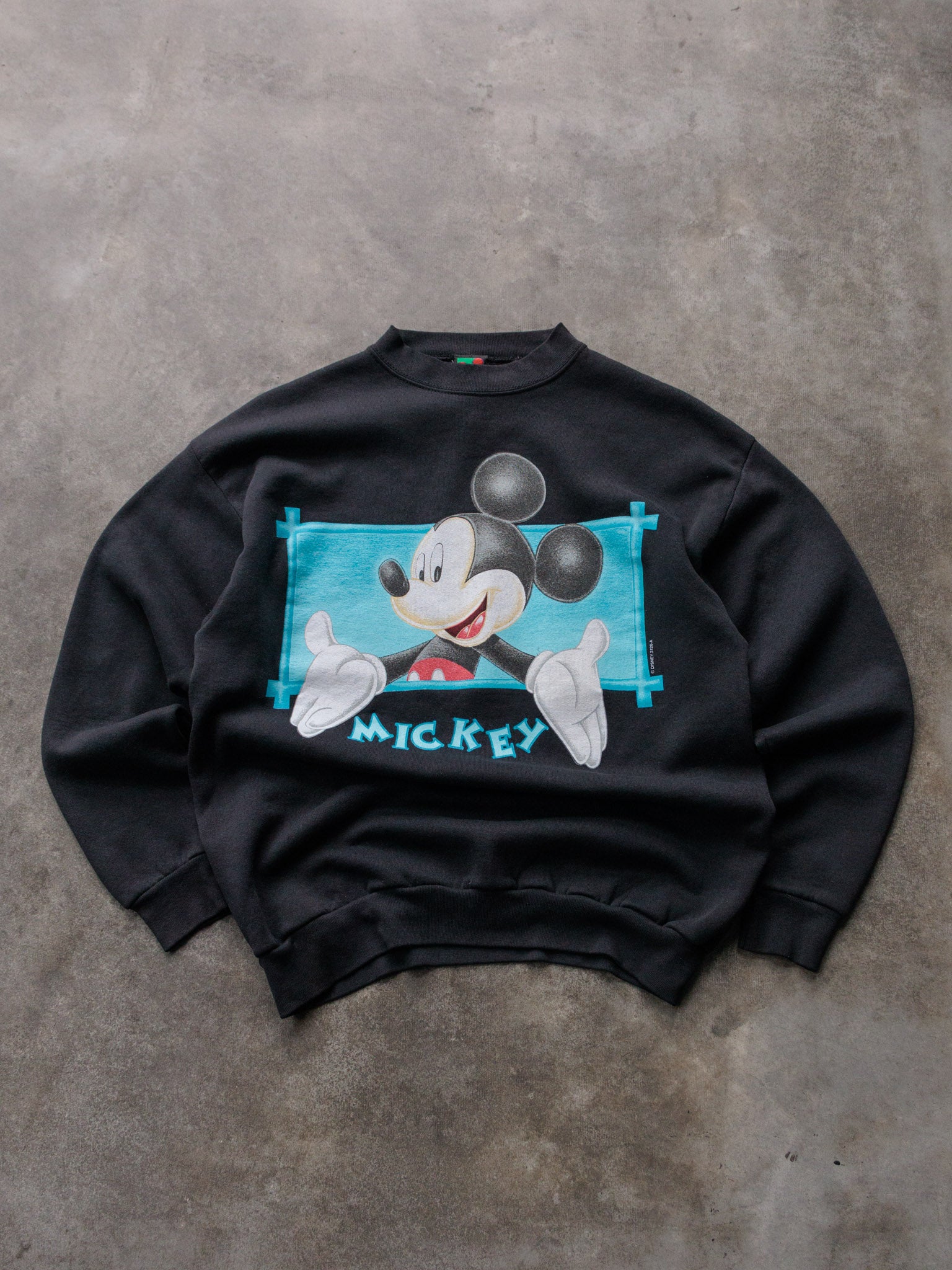 Vintage 90s Black Disney Mickey Unlimited Sweatshirt (L)