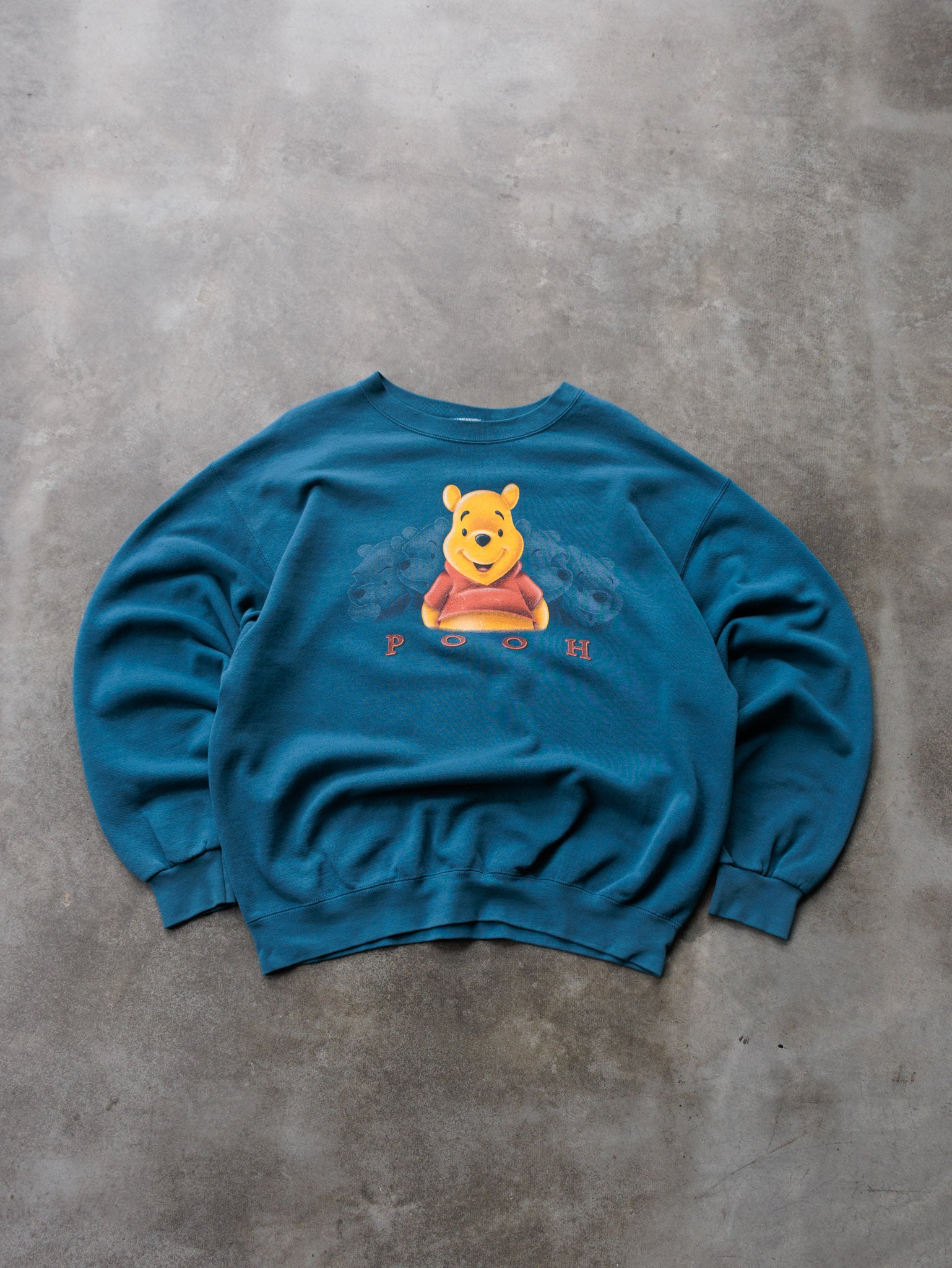 Vintage 90s Blue Disney Pooh Sweatshirt (L)