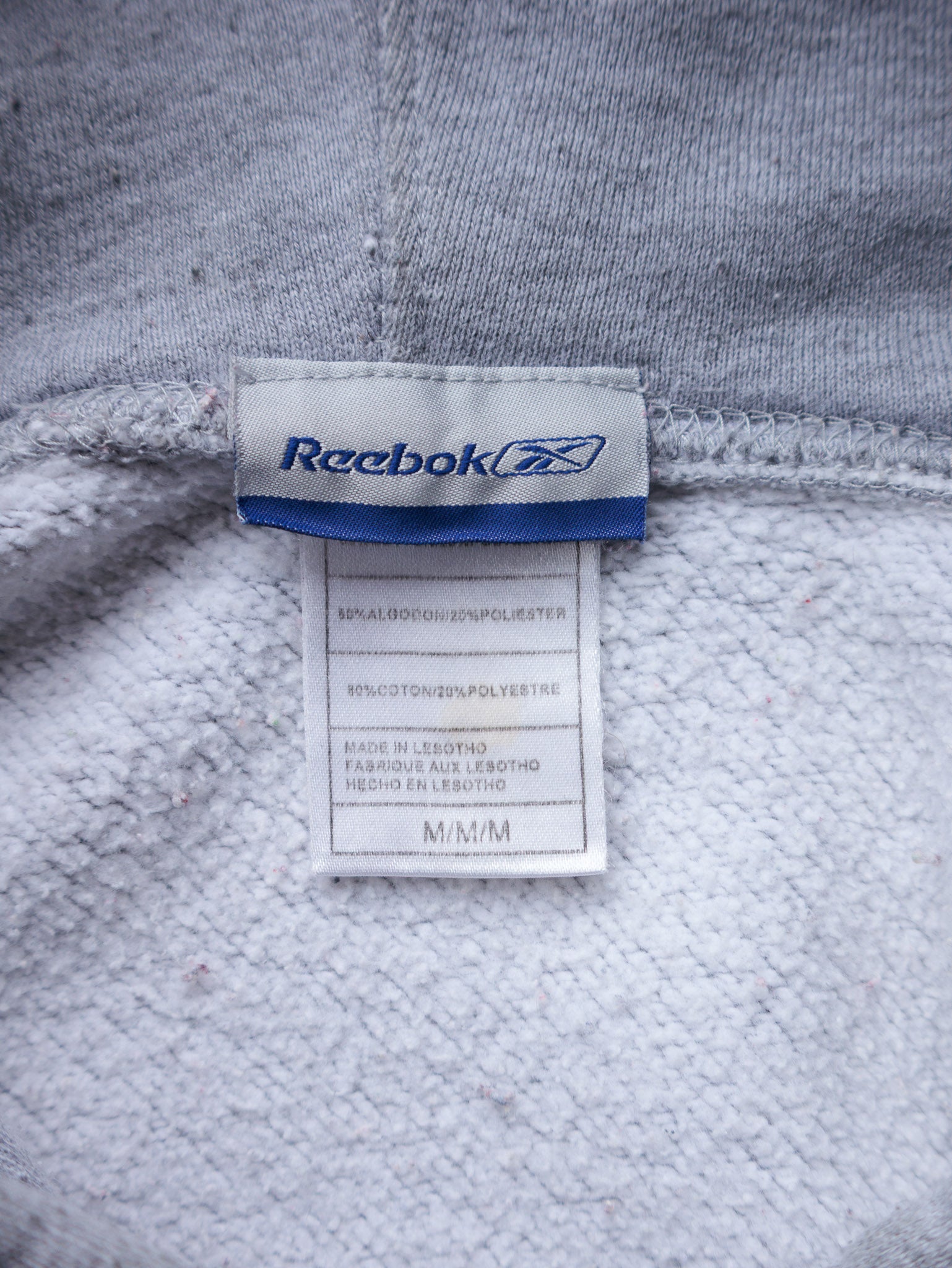 Vintage Grey Reebok Pittsburgh Steelers Super Bowl Hoodie (M)