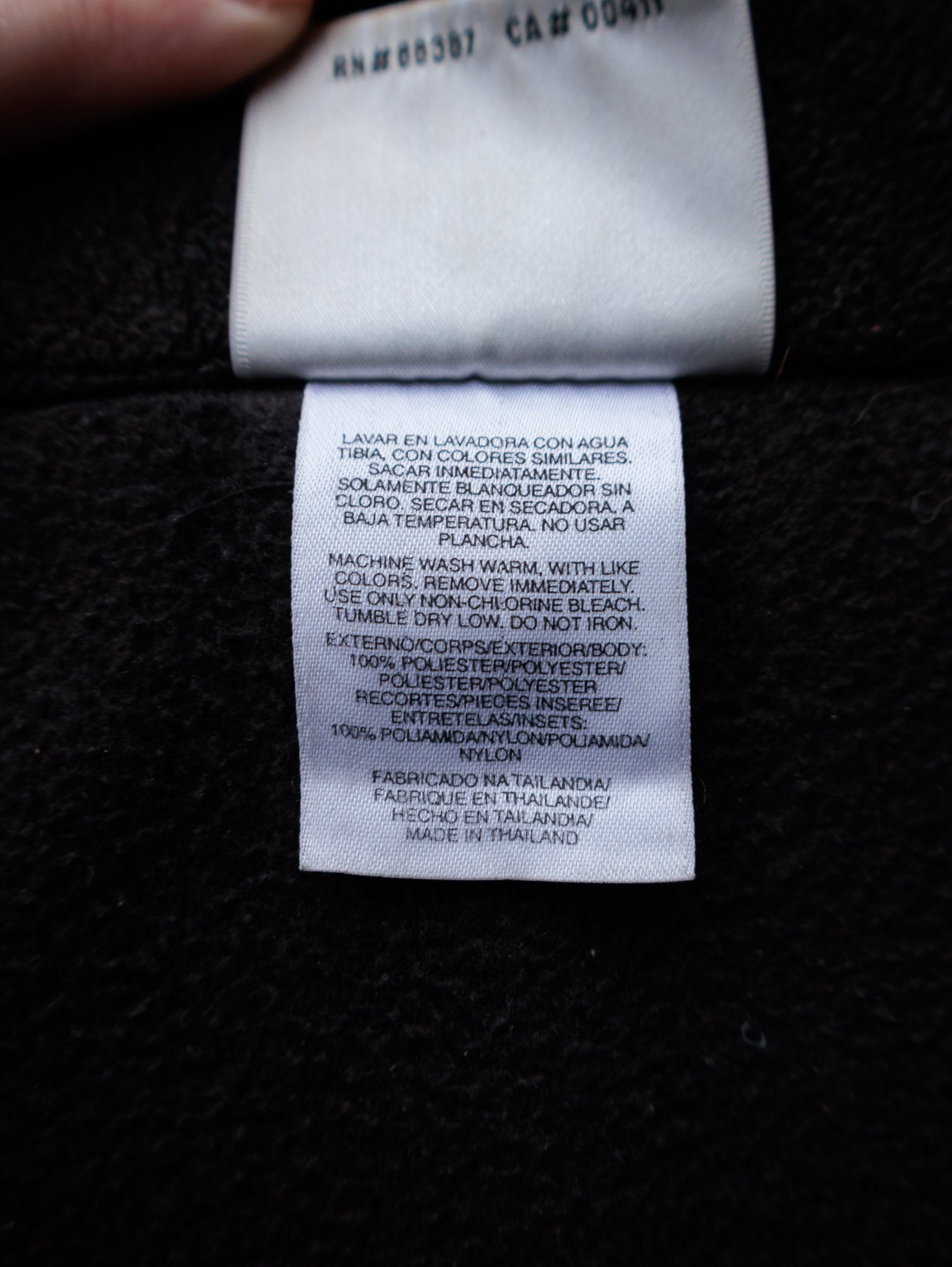 Vintage 00s Black Adidas Full Zip Fleece Jacket (L)