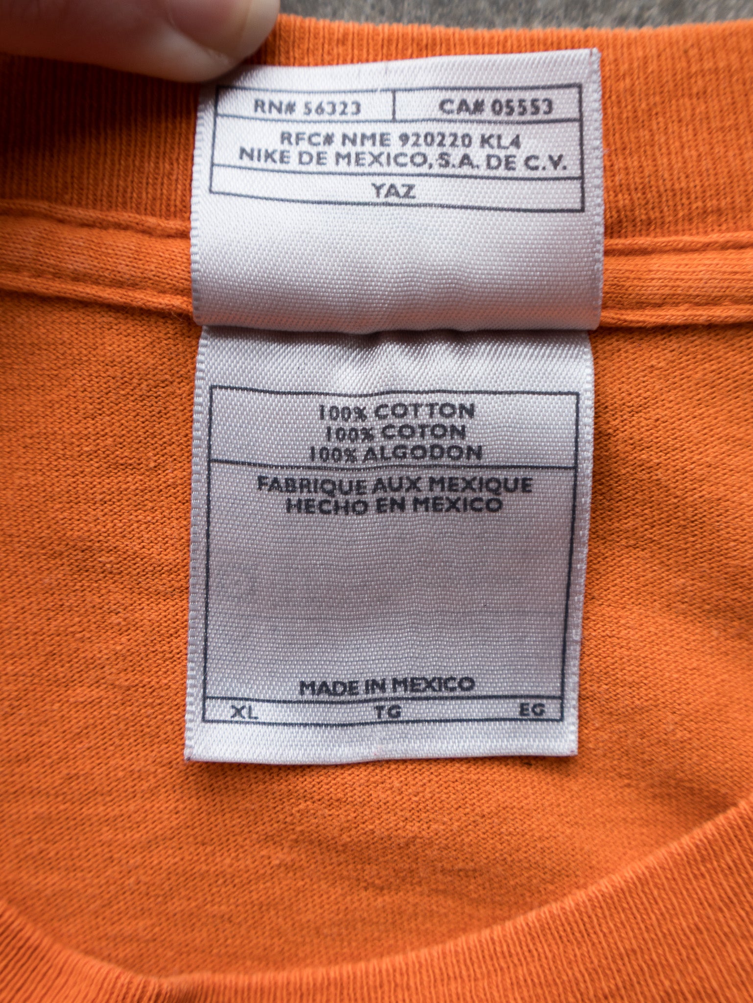 Vintage Orange Nike Long Sleeve (XL)