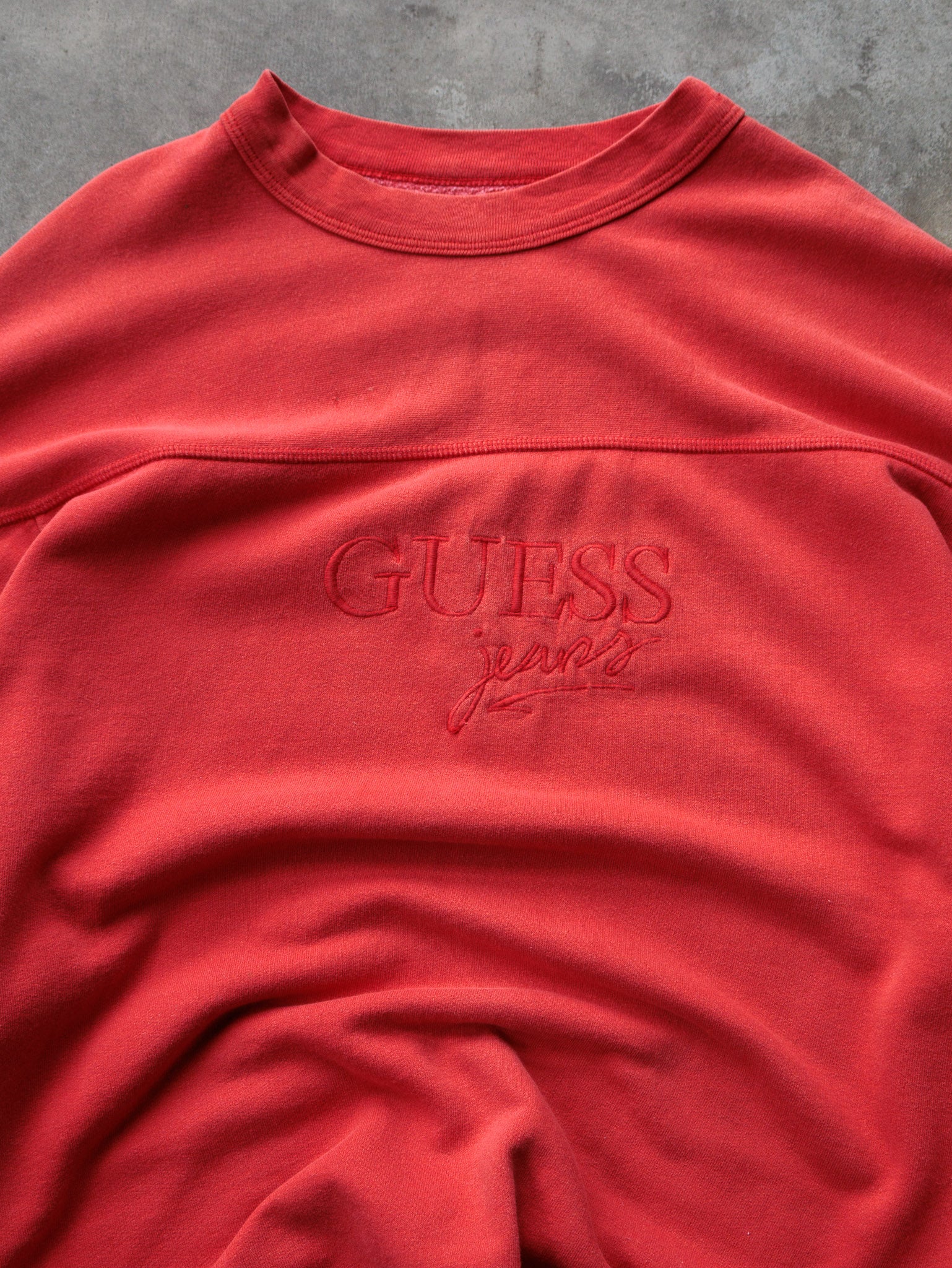 Vintage 90s Red Guess Sweatshirt (M)