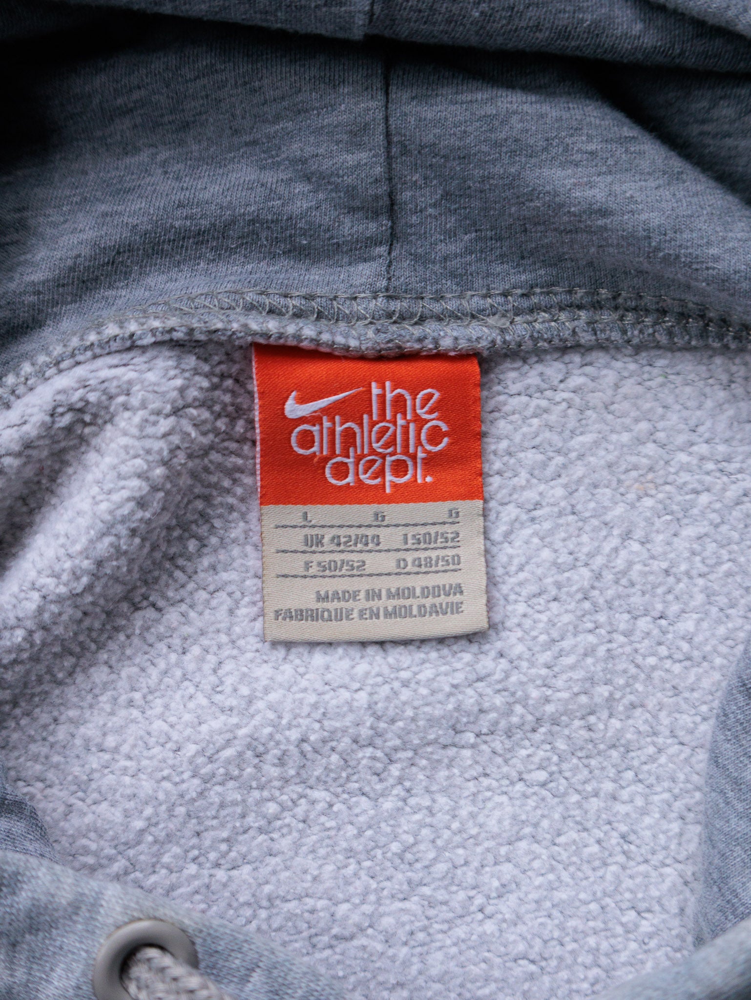 Vintage 00s Grey Nike Athletic Hoodie (L)