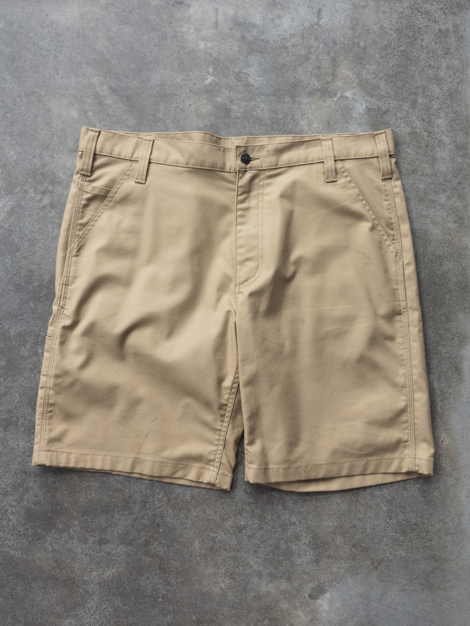 Vintage Khaki Carhartt Work Shorts (W38)