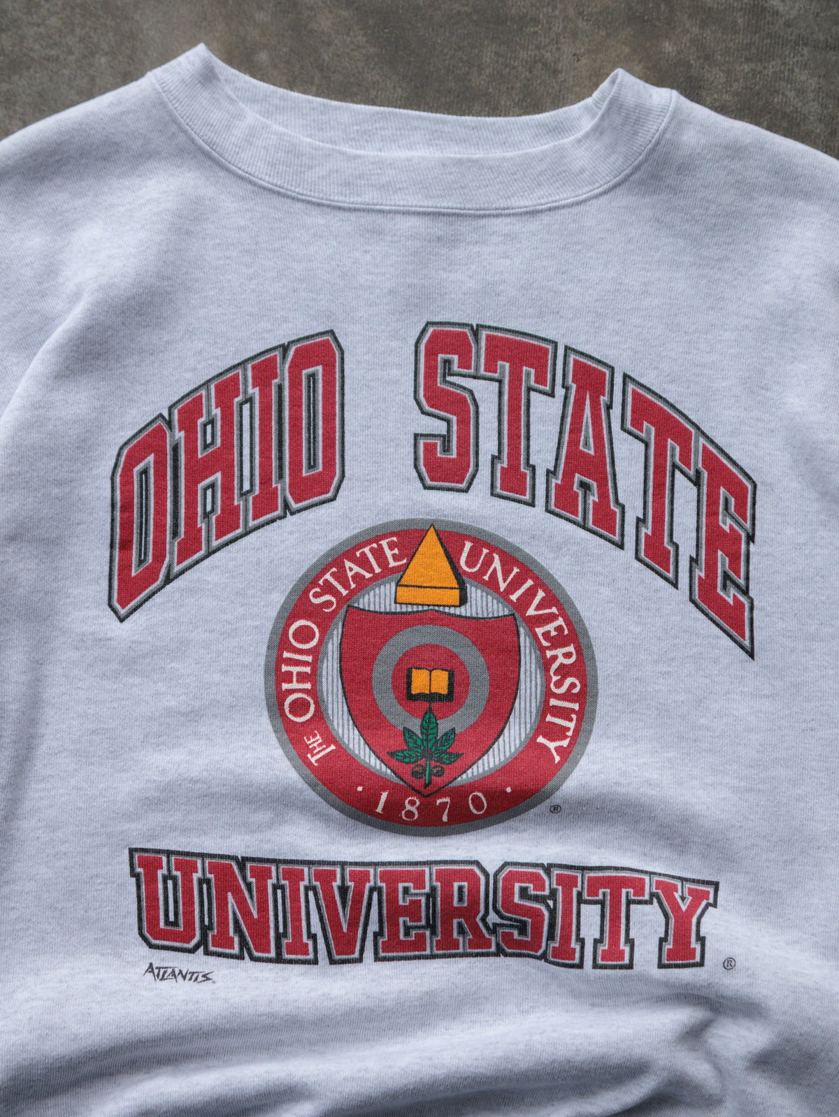 Vintage 90s Grey Ohio State University Sweatshirt (L)