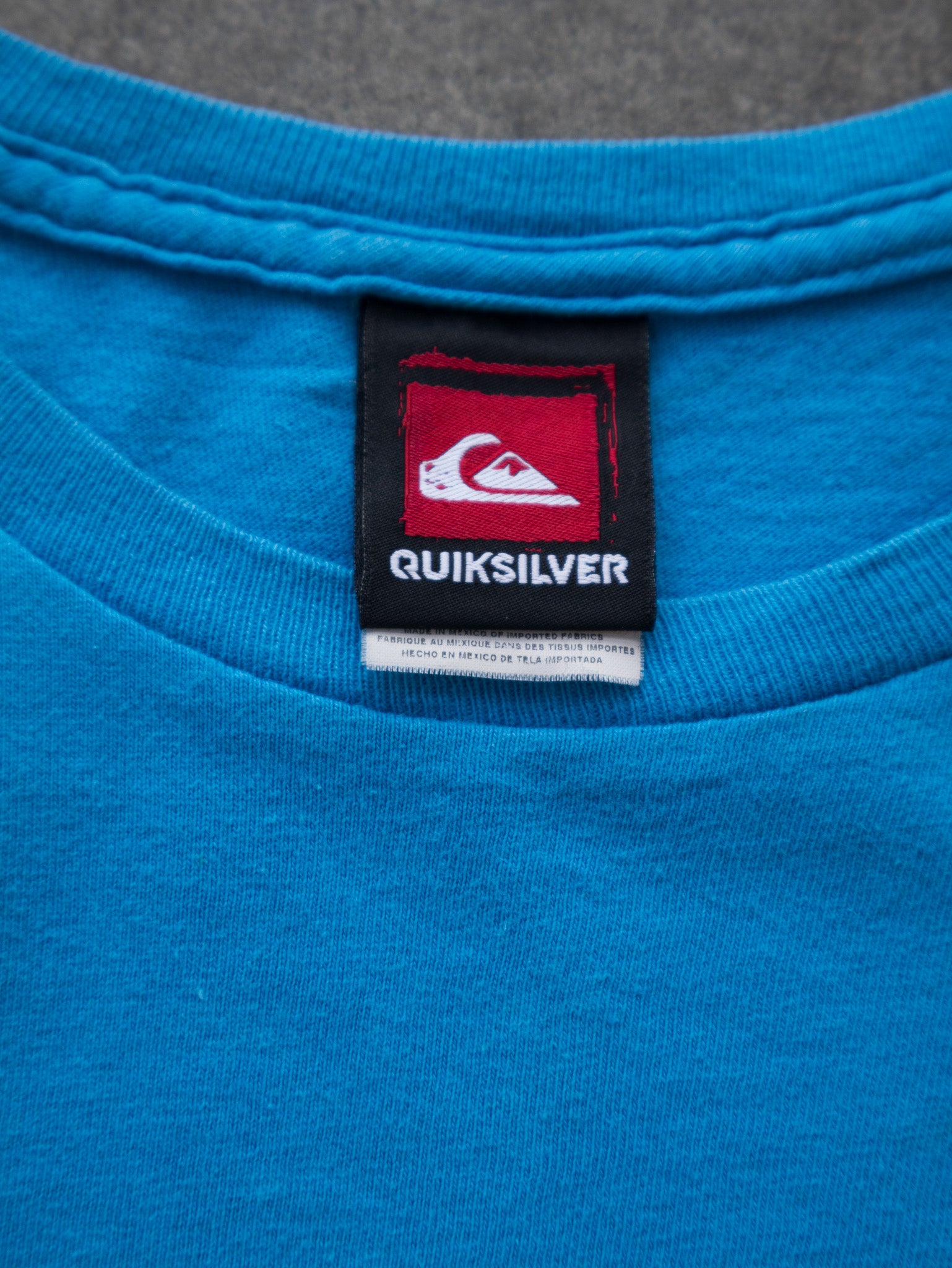 Vintage Blue Quiksilver Tee (L)