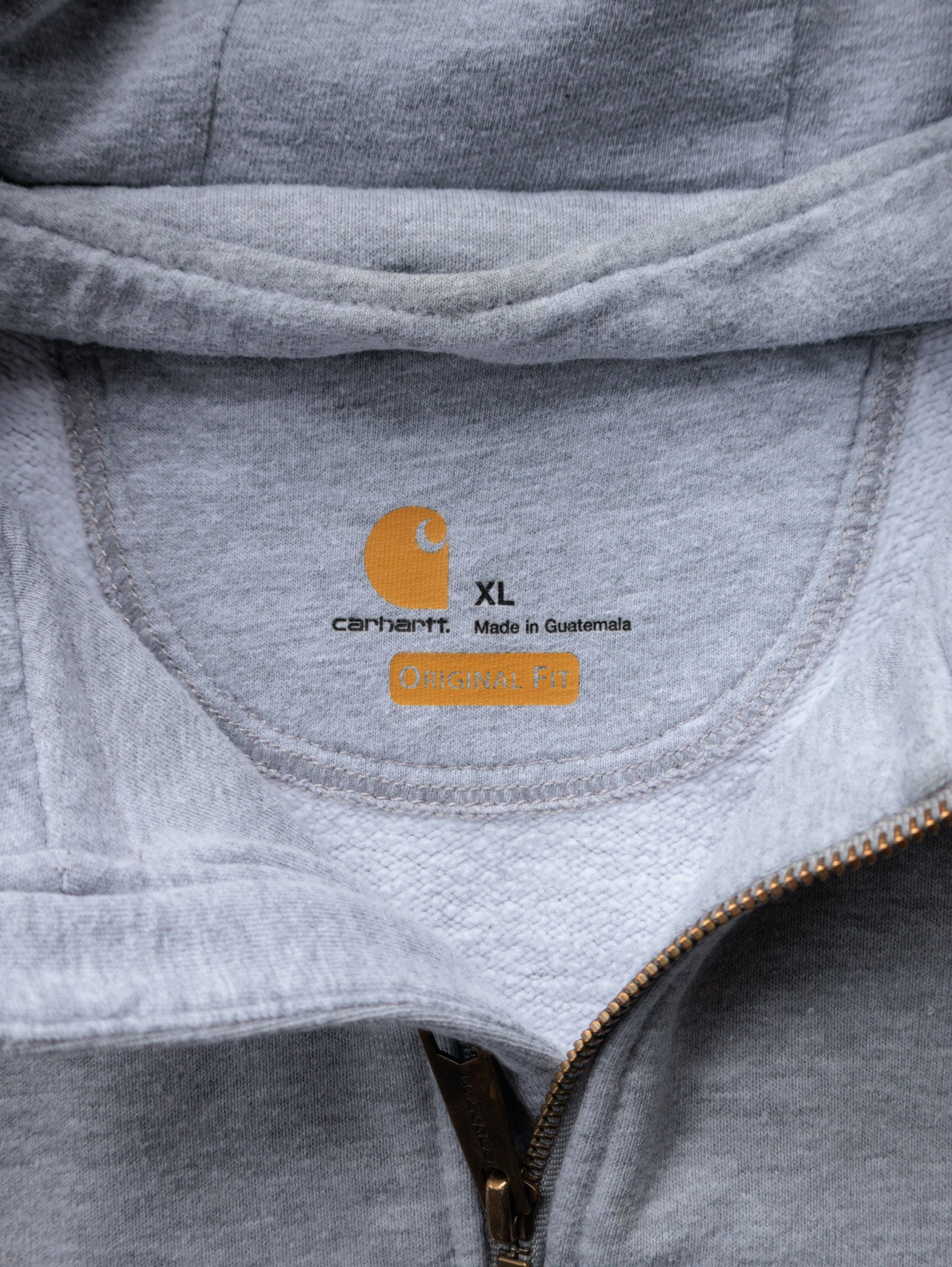 Vintage Grey Carhartt Hoodie (XL)