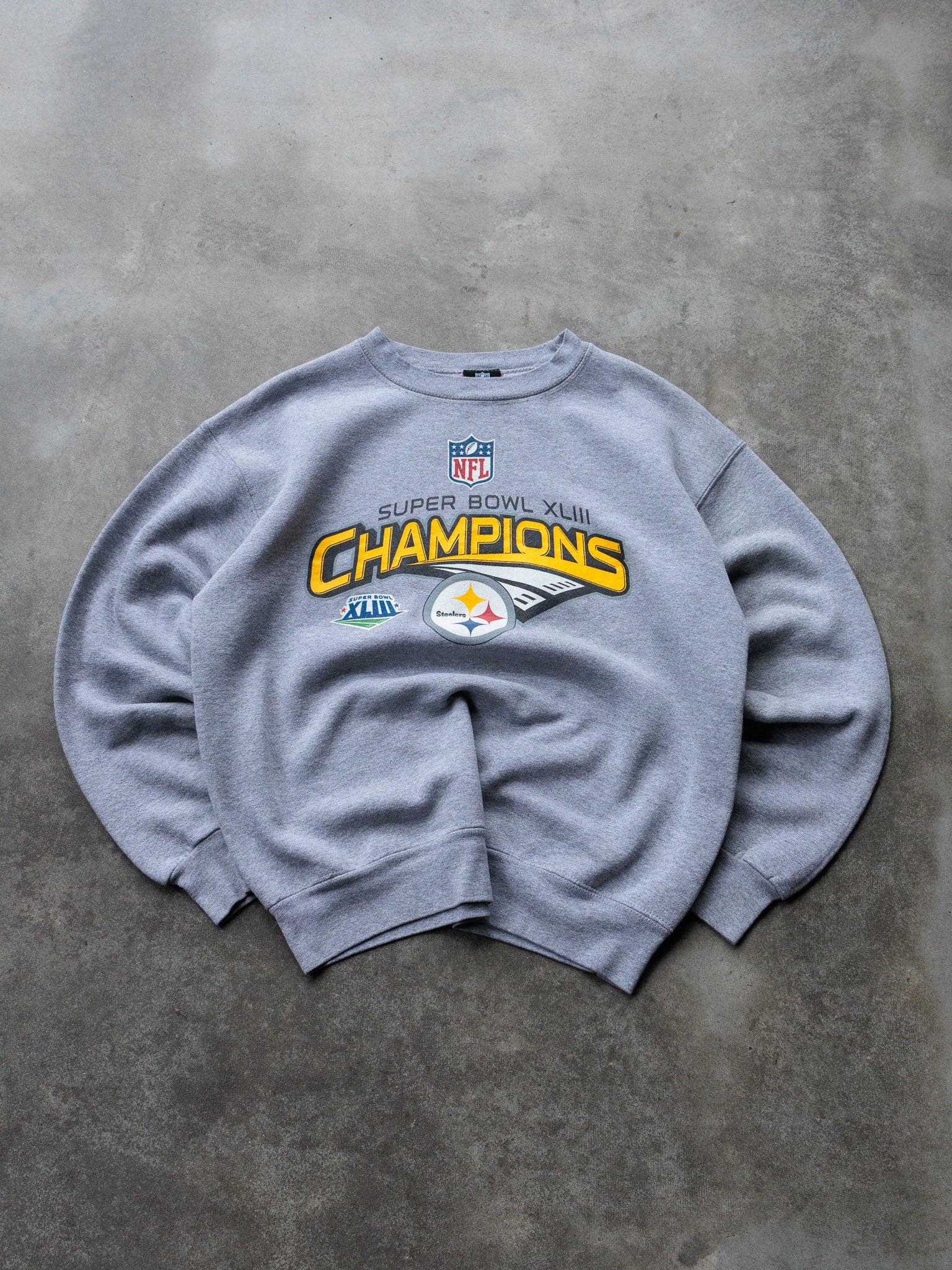 Vintage 2009 Pittsburgh Steelers Super Bowl Champions Sweatshirt (L)