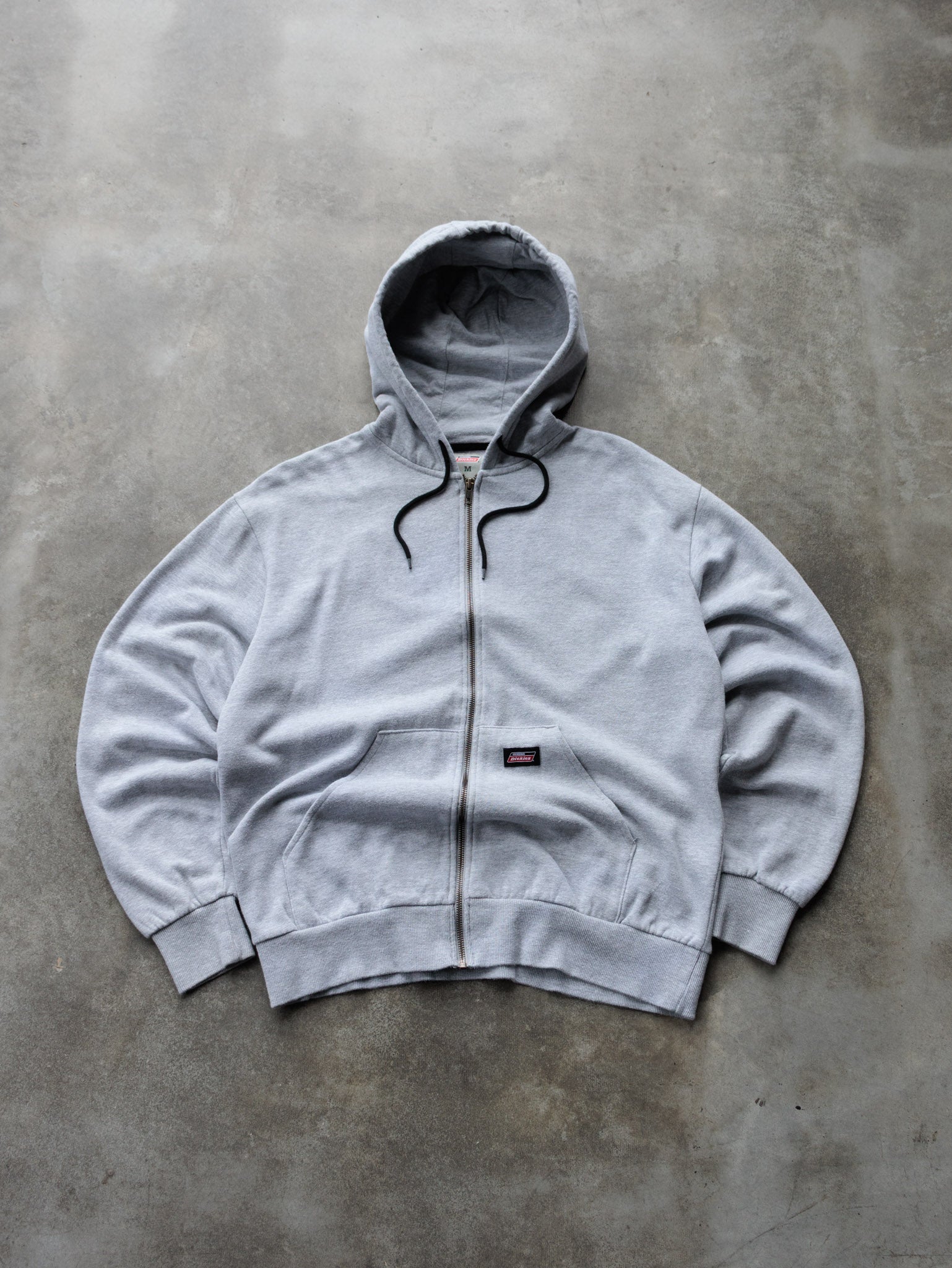 Vintage Grey Dickies Full Zip Hoodie (M)