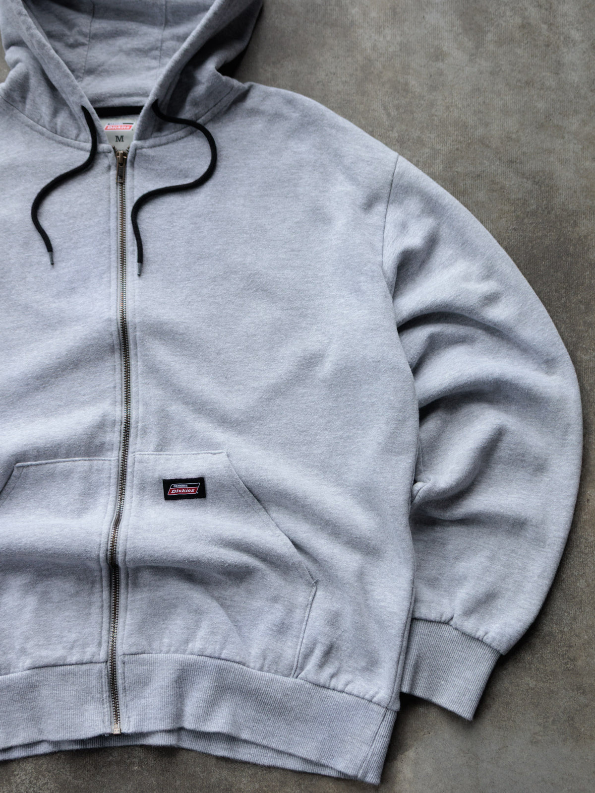 Vintage Grey Dickies Full Zip Hoodie (M)