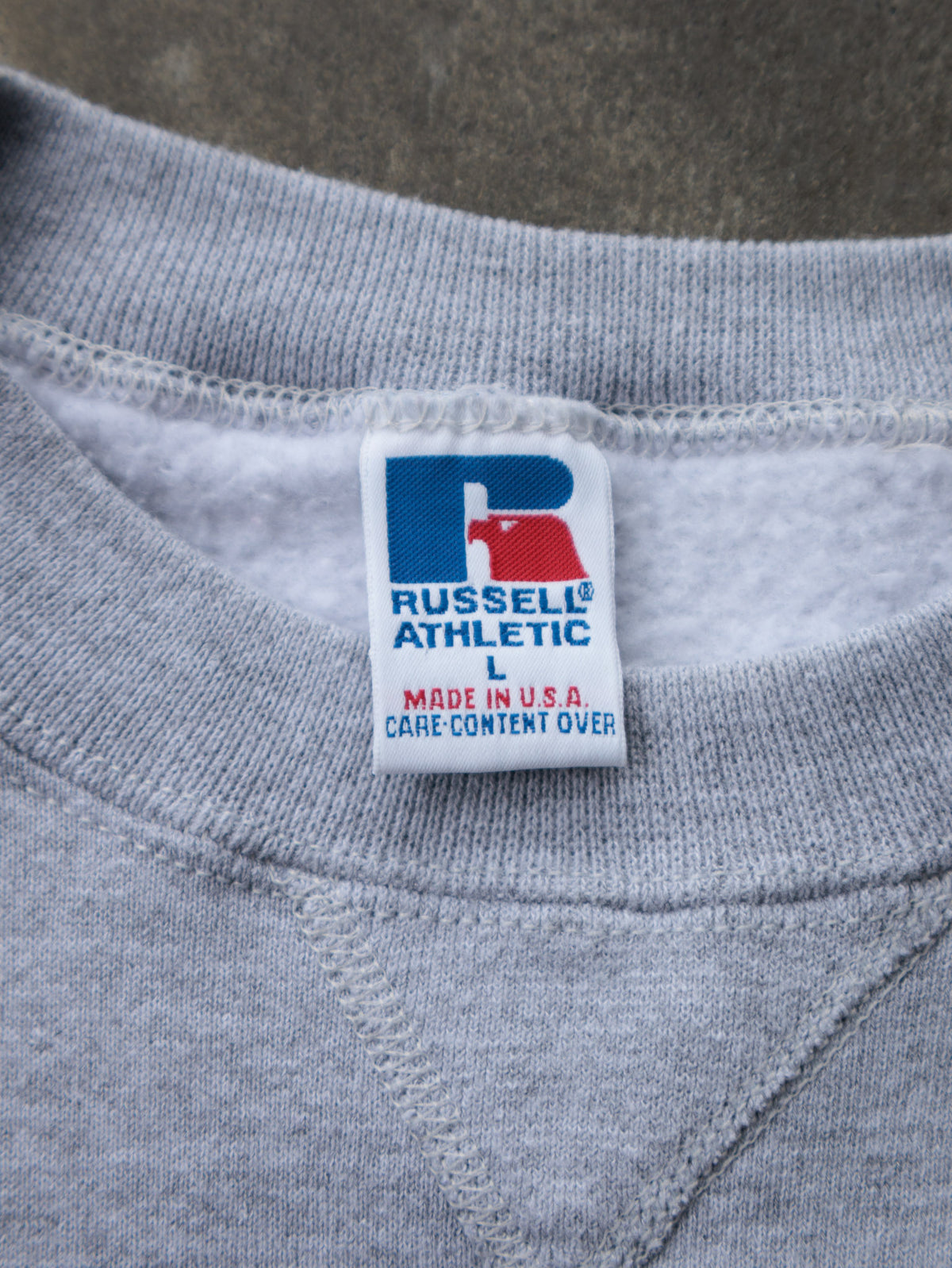 Vintage 90s Grey Russell Athletic Sweatshirt (L)