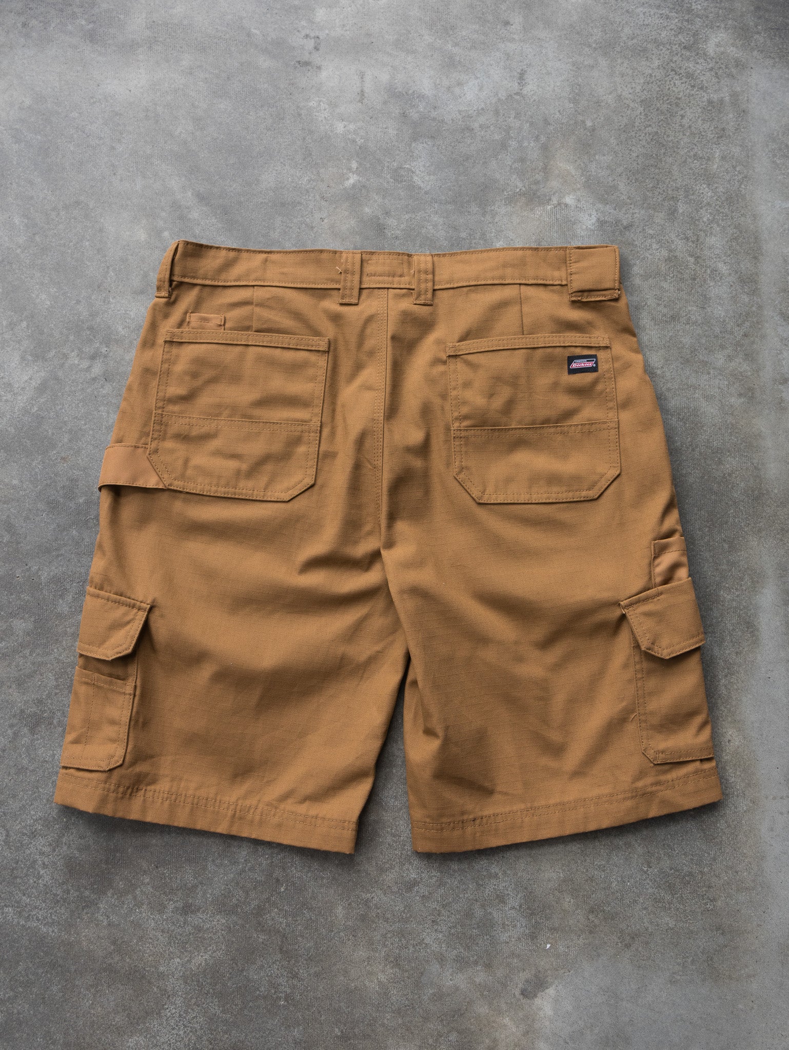 Vintage Brown Dickies Ripstop Cargo Shorts (W34)