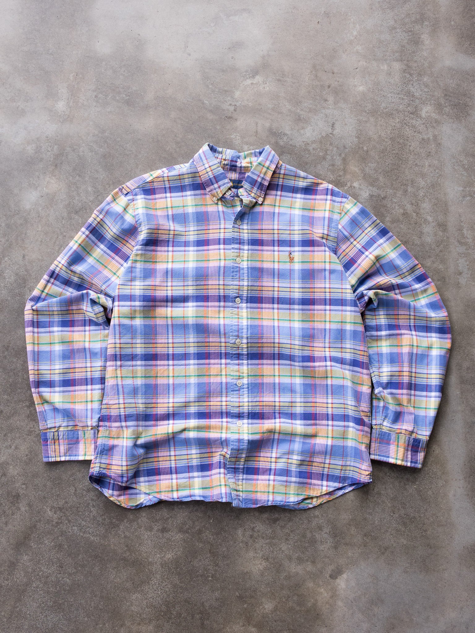 Vintage 00s Multicolor Ralph Lauren Plaid Shirt (L)