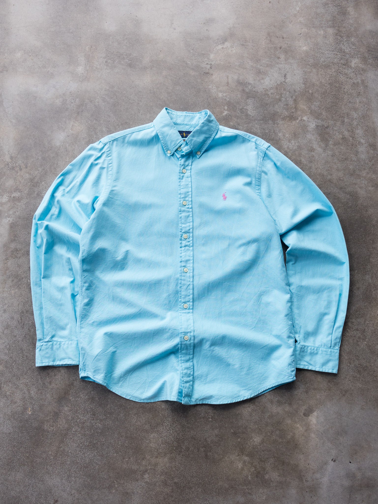 Vintage Blue Ralph Lauren Shirt (M)