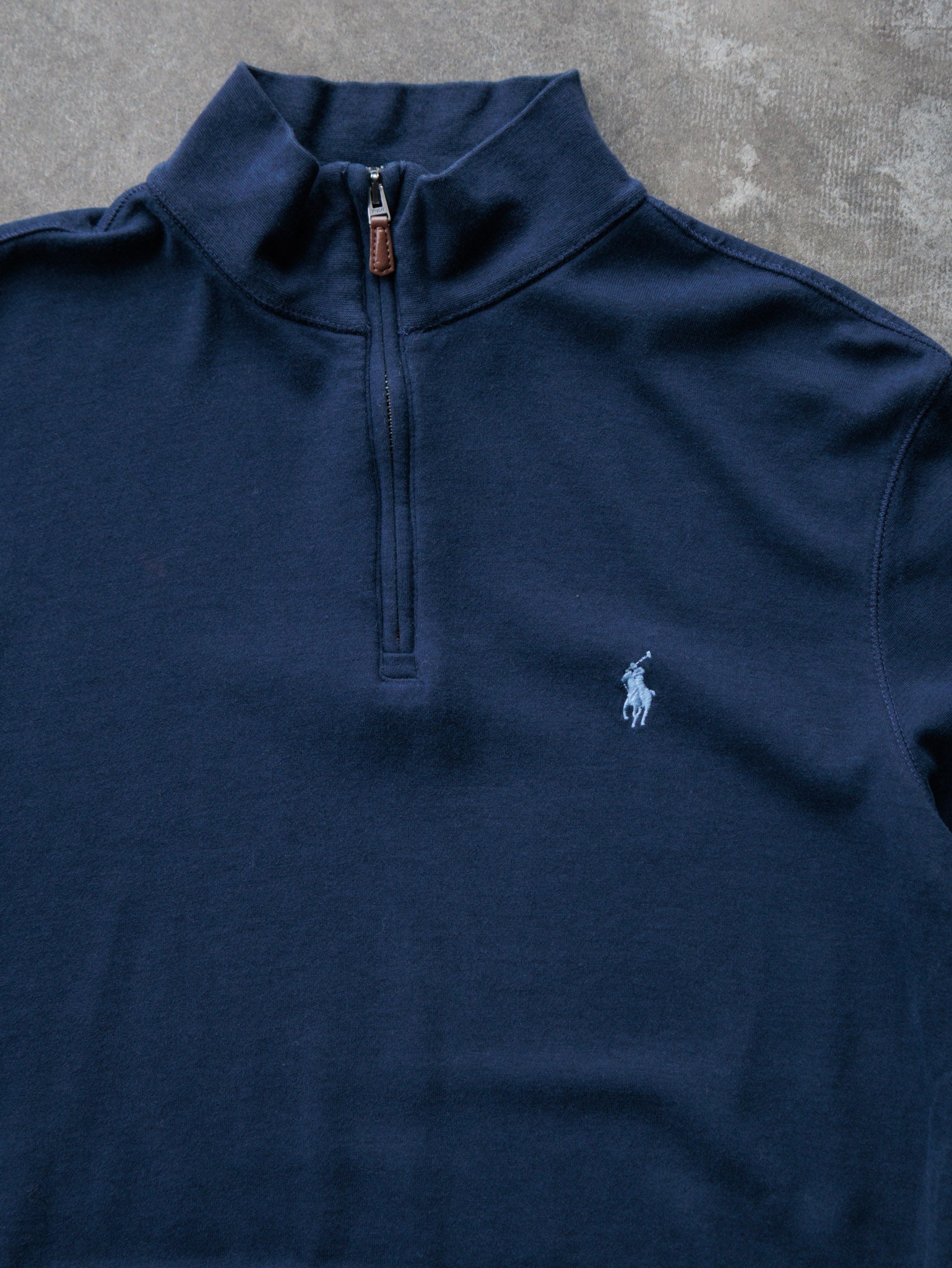 Vintage Navy Polo Ralph Lauren Quarter Zip (S)