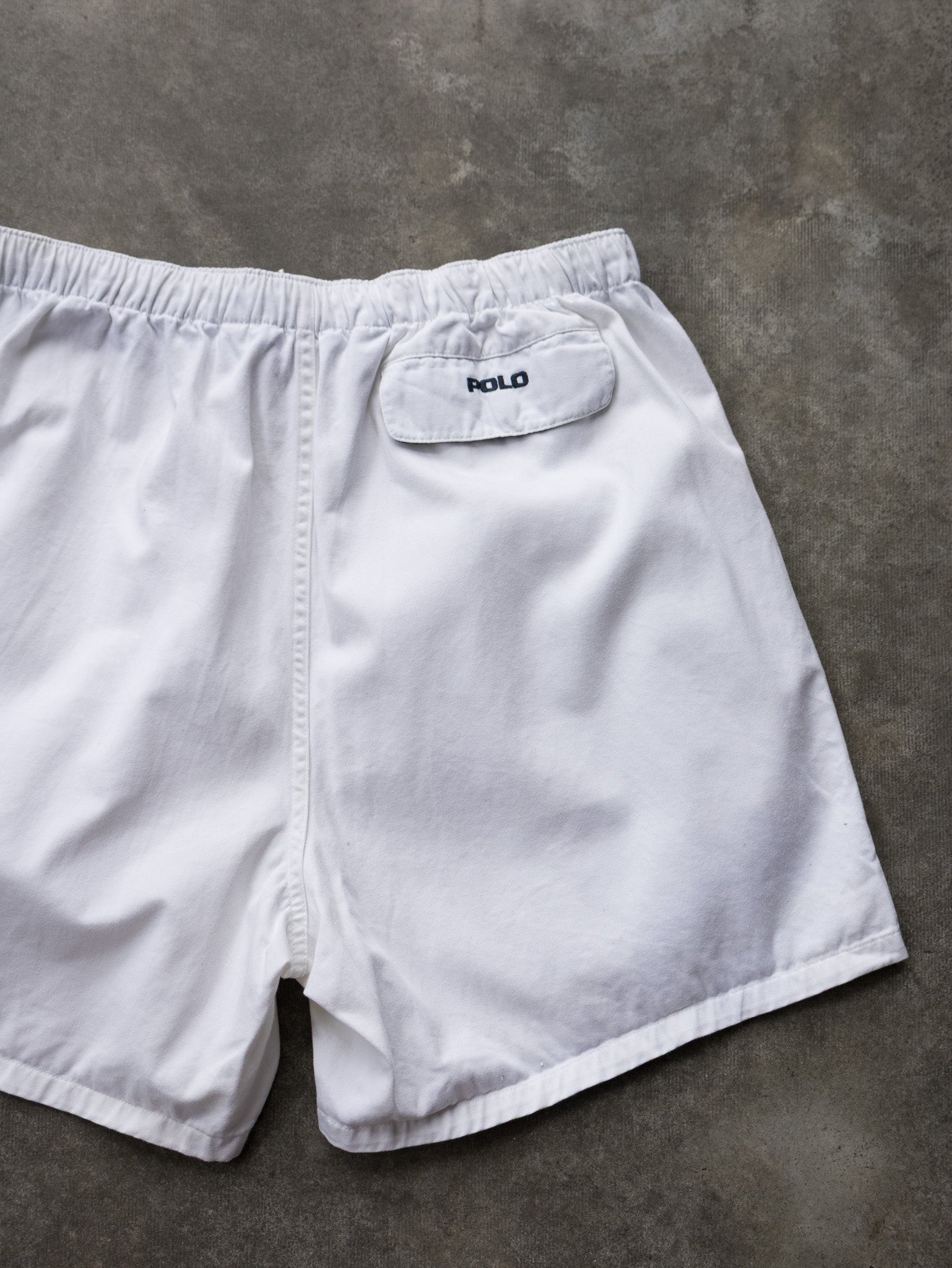 Vintage White Polo Ralph Lauren Shorts (XL)