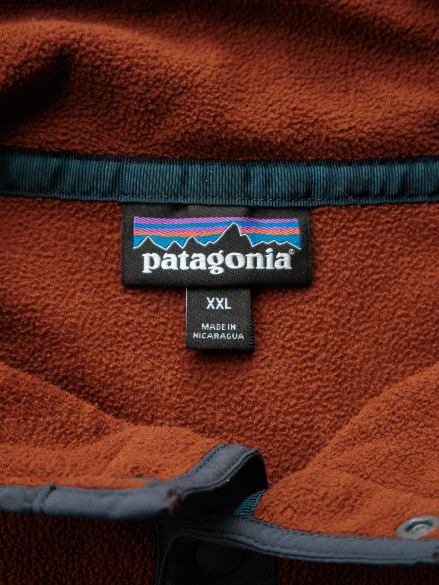 Orange Patagonia Fleece Quarter Zip (2XL)