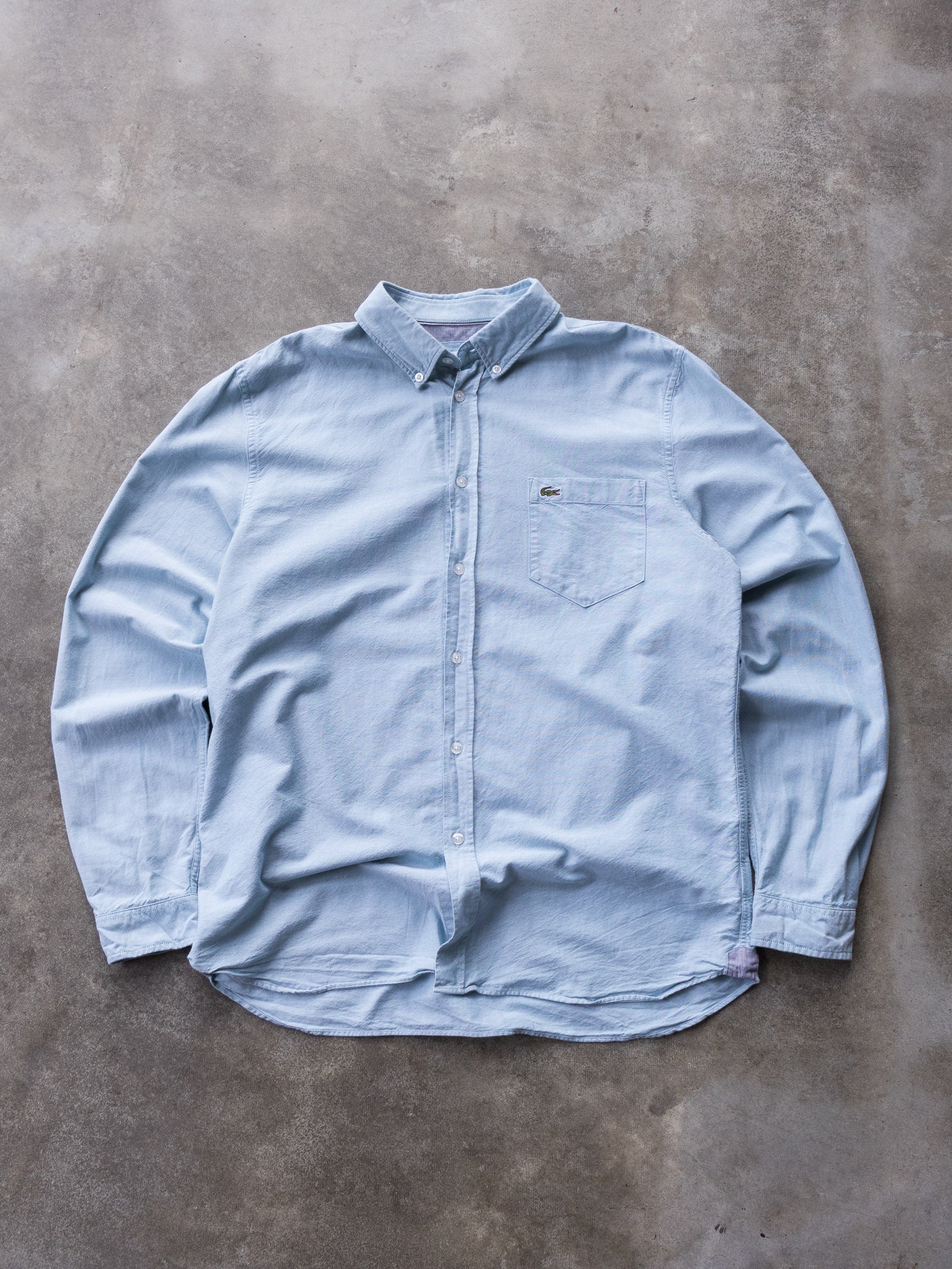 Vintage Light Blue Lacoste Shirt (L)