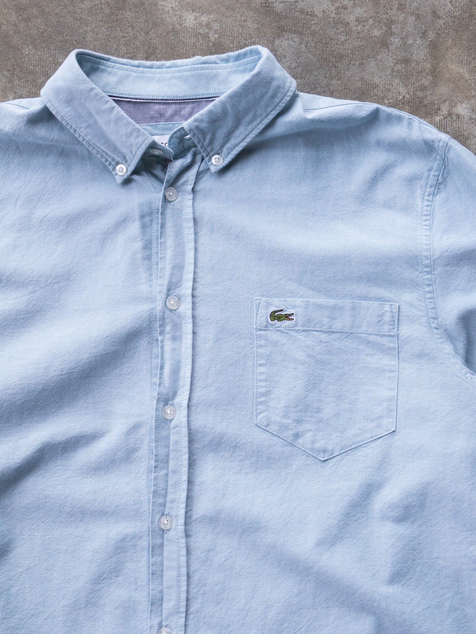 Vintage Light Blue Lacoste Shirt (L)