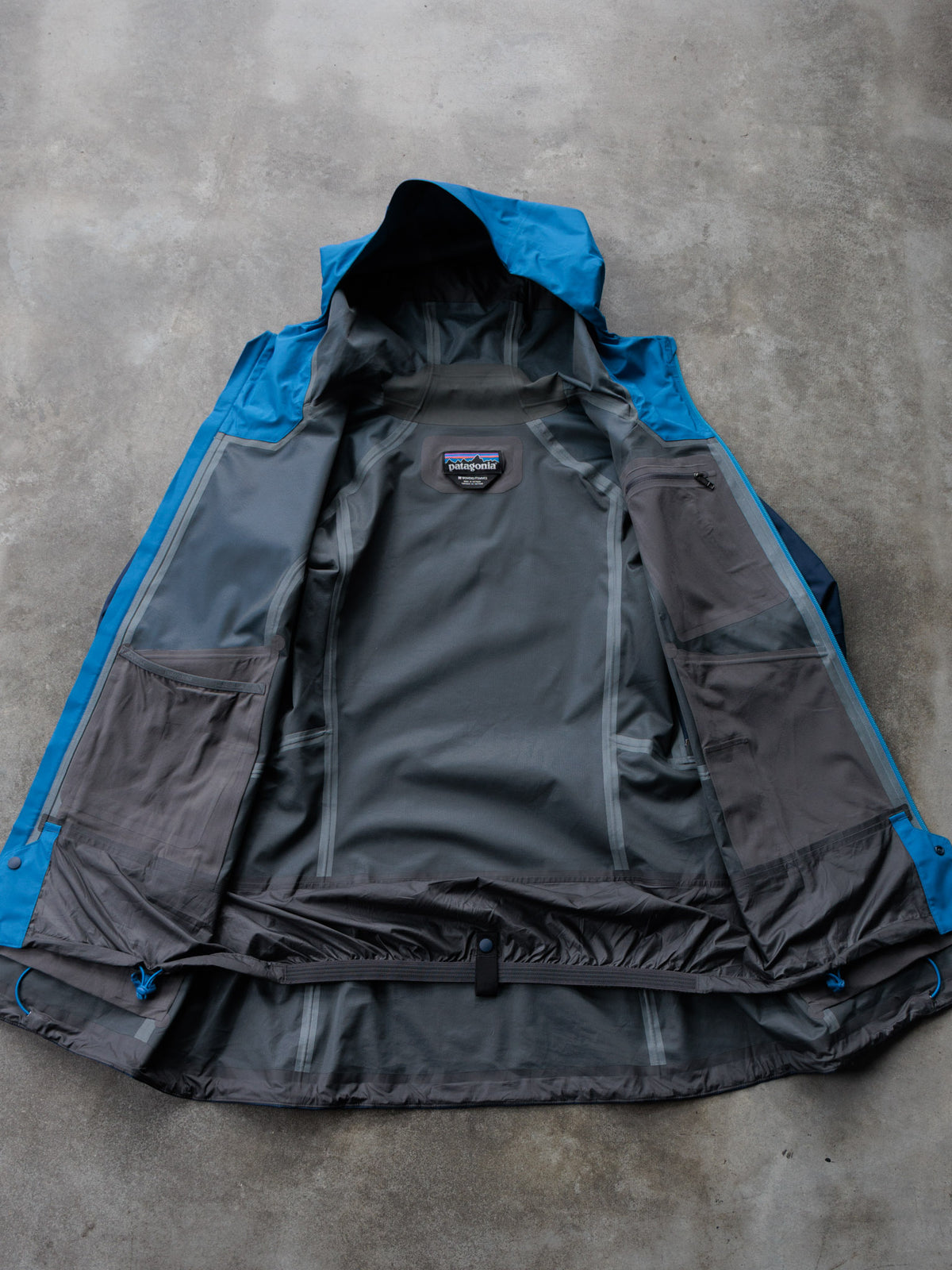 Vintage Navy Patagonia Colourblock Jacket (Women's M)
