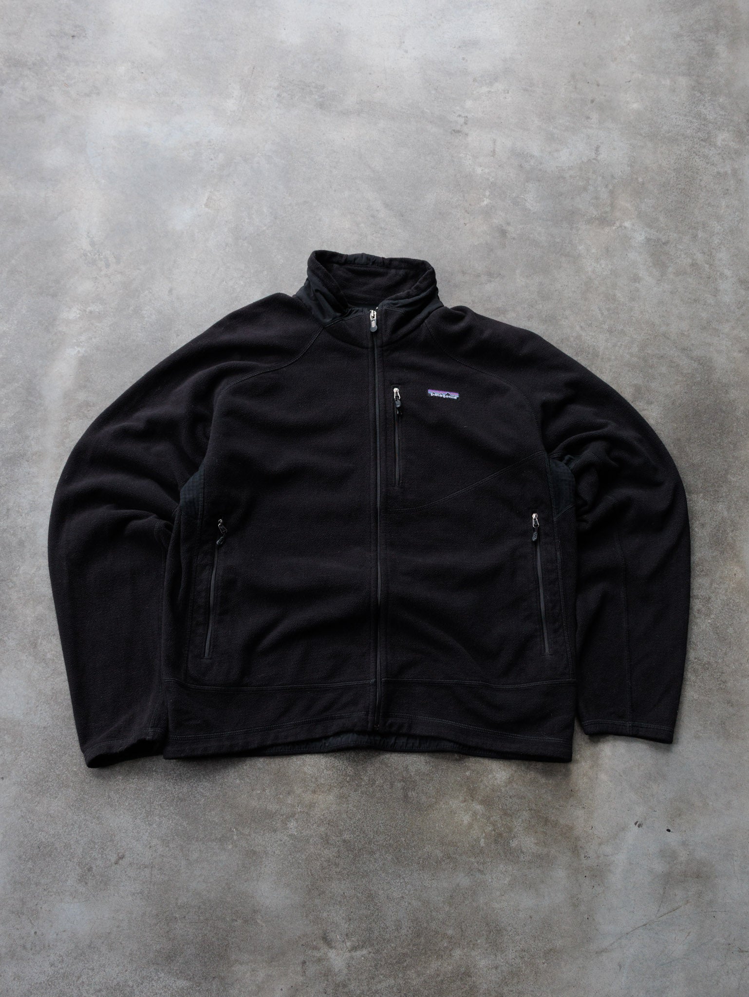 Vintage Black Patagonia Fleece Jacket (L)