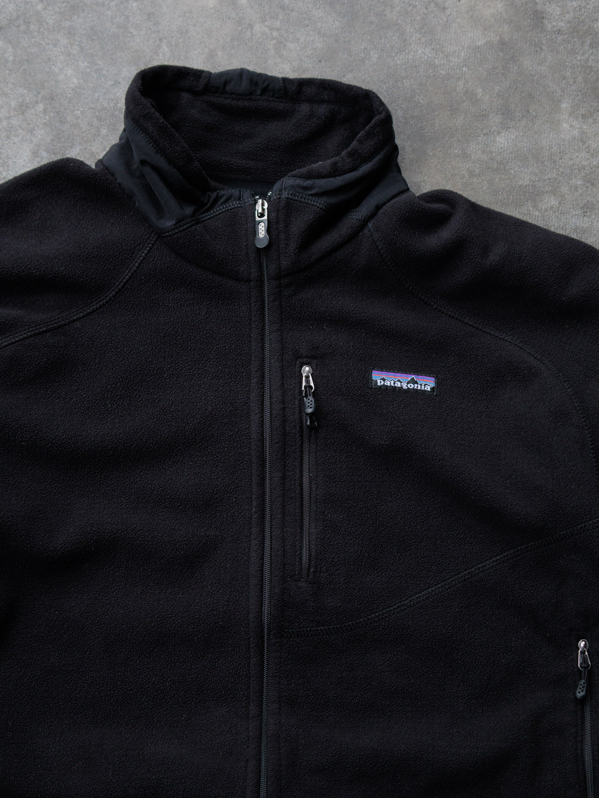 Vintage Black Patagonia Fleece Jacket (L)