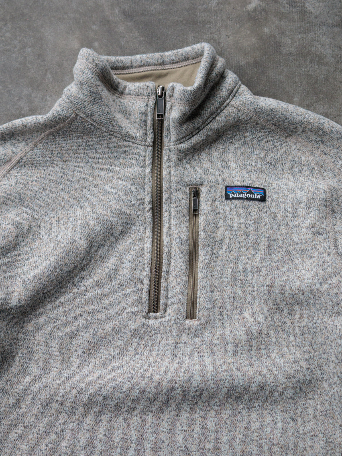 Grey Patagonia Better Sweater Fleece Quarter Zip (M)