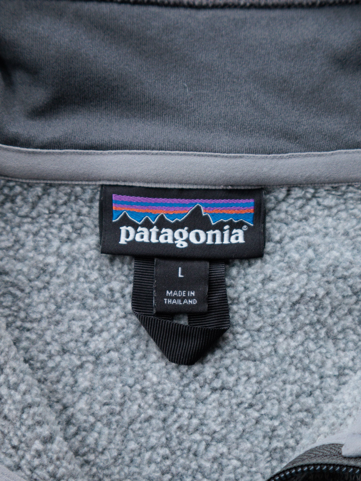 Grey Patagonia Fleece Quarter Zip (L)