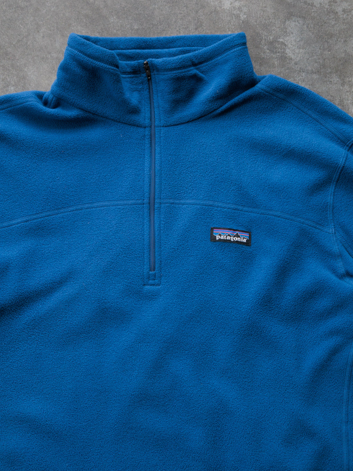Vintage Blue Patagonia Fleece Quarter Zip (L)