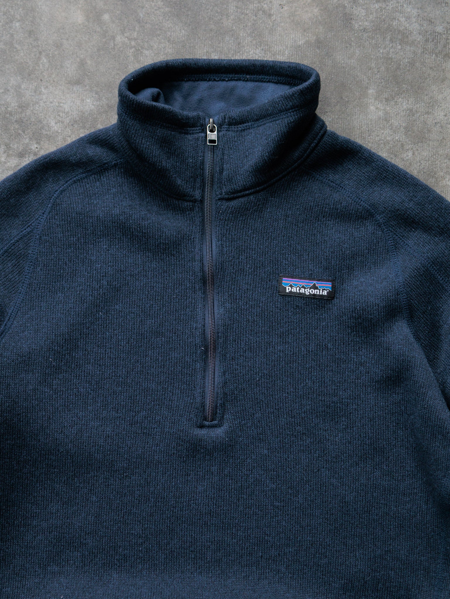 Navy Patagonia Knit Quarter Zip (S)