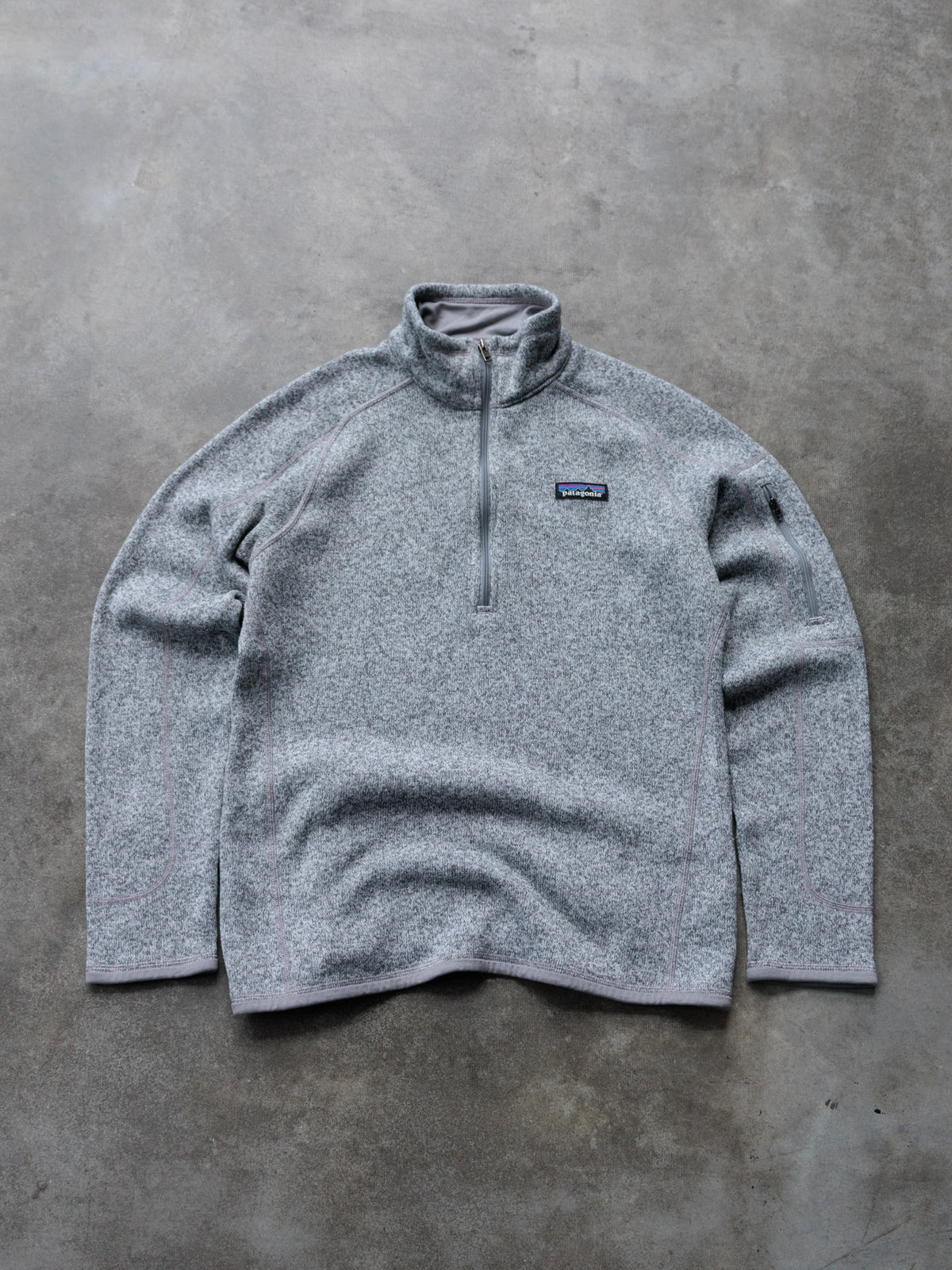 Vintage Grey Patagonia Fleece Quarter Zip (M)