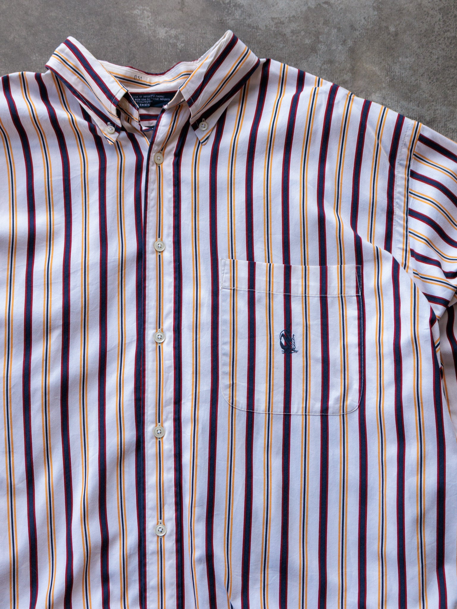 Vintage 90s Multi Colour Nautica Striped Shirt (XL)