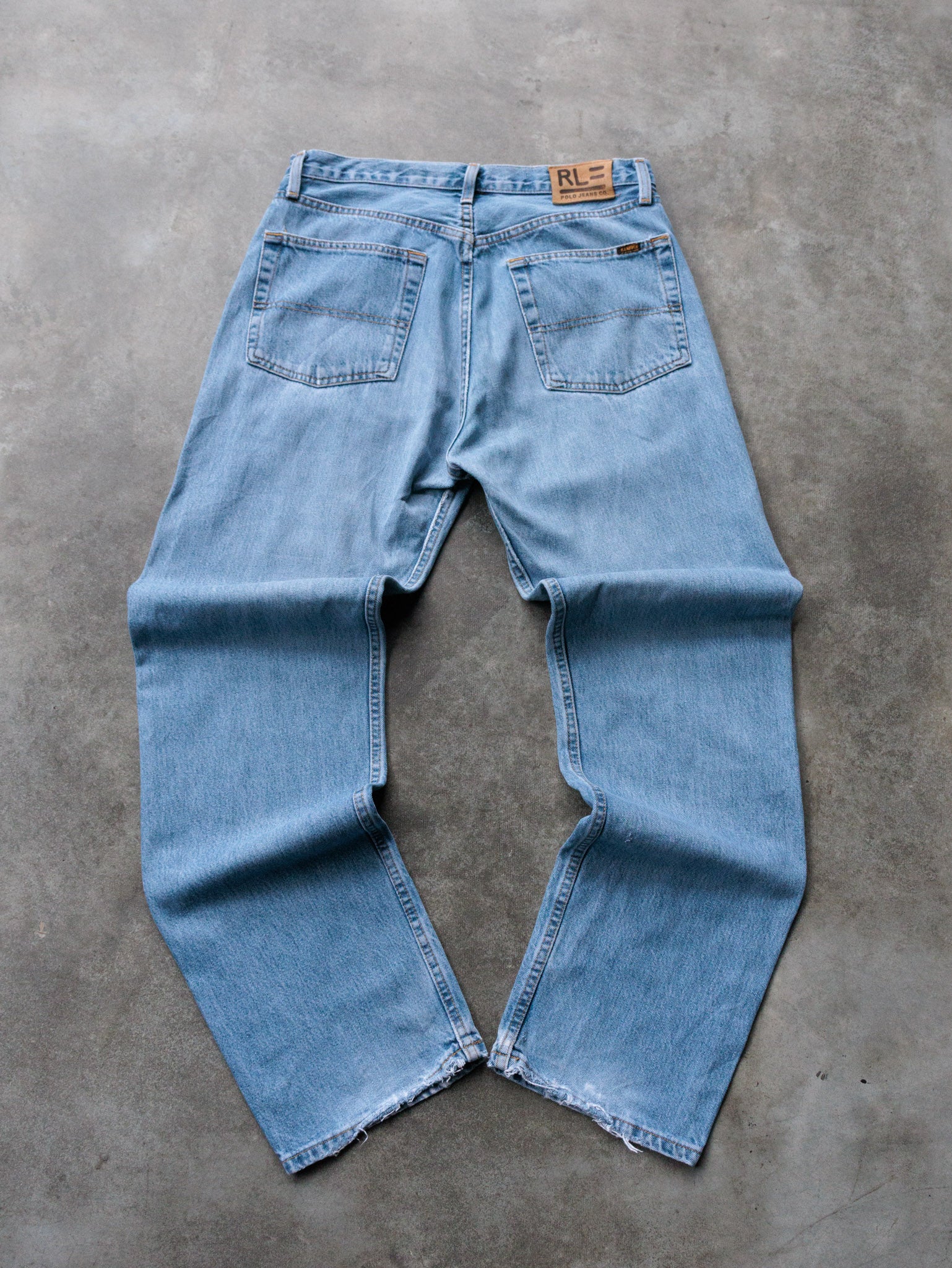 Vintage Blue Polo Jeans Co Pants (W32)