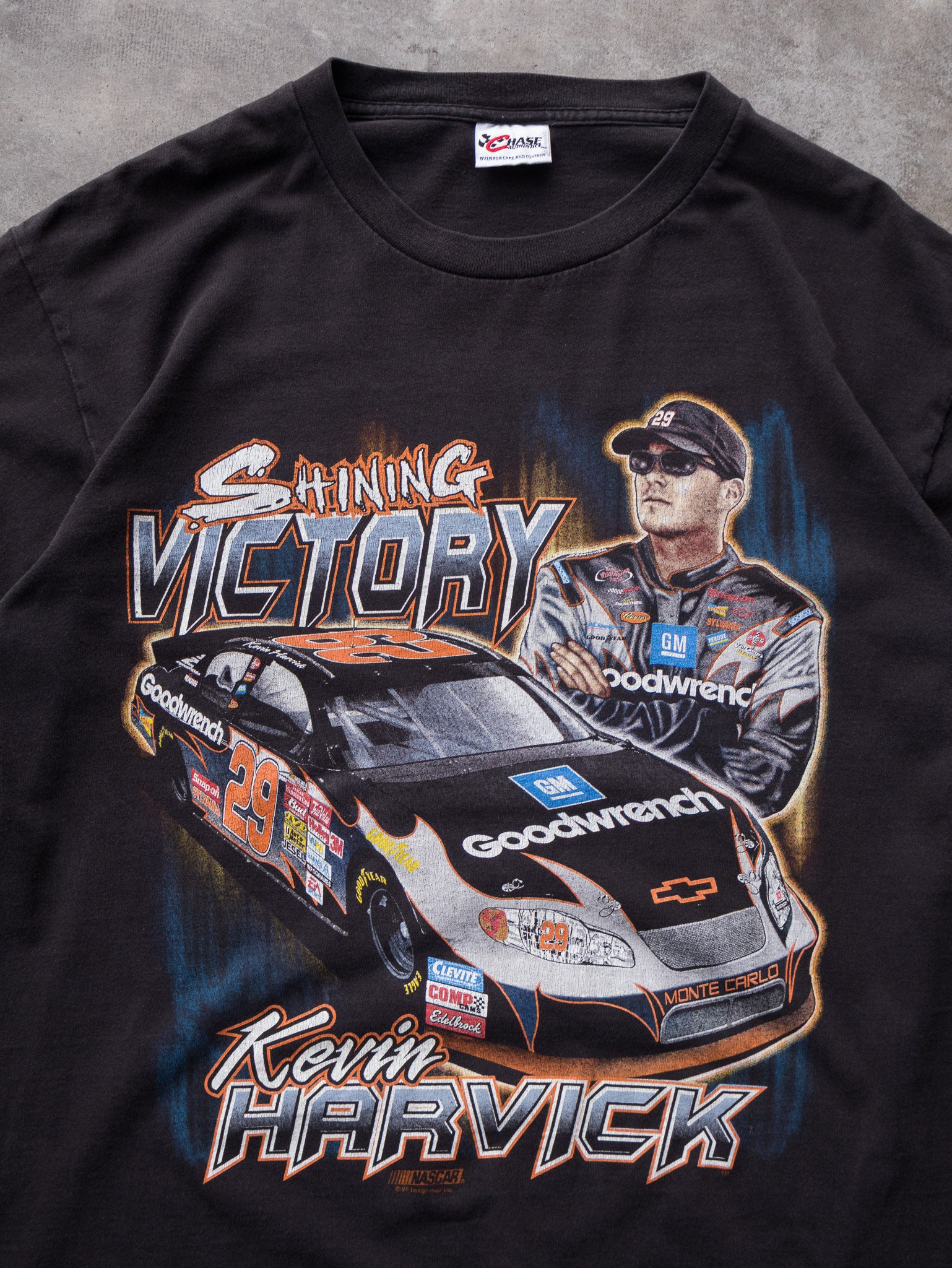 Vintage Black Kevin Harvick NASCAR Tee (L)
