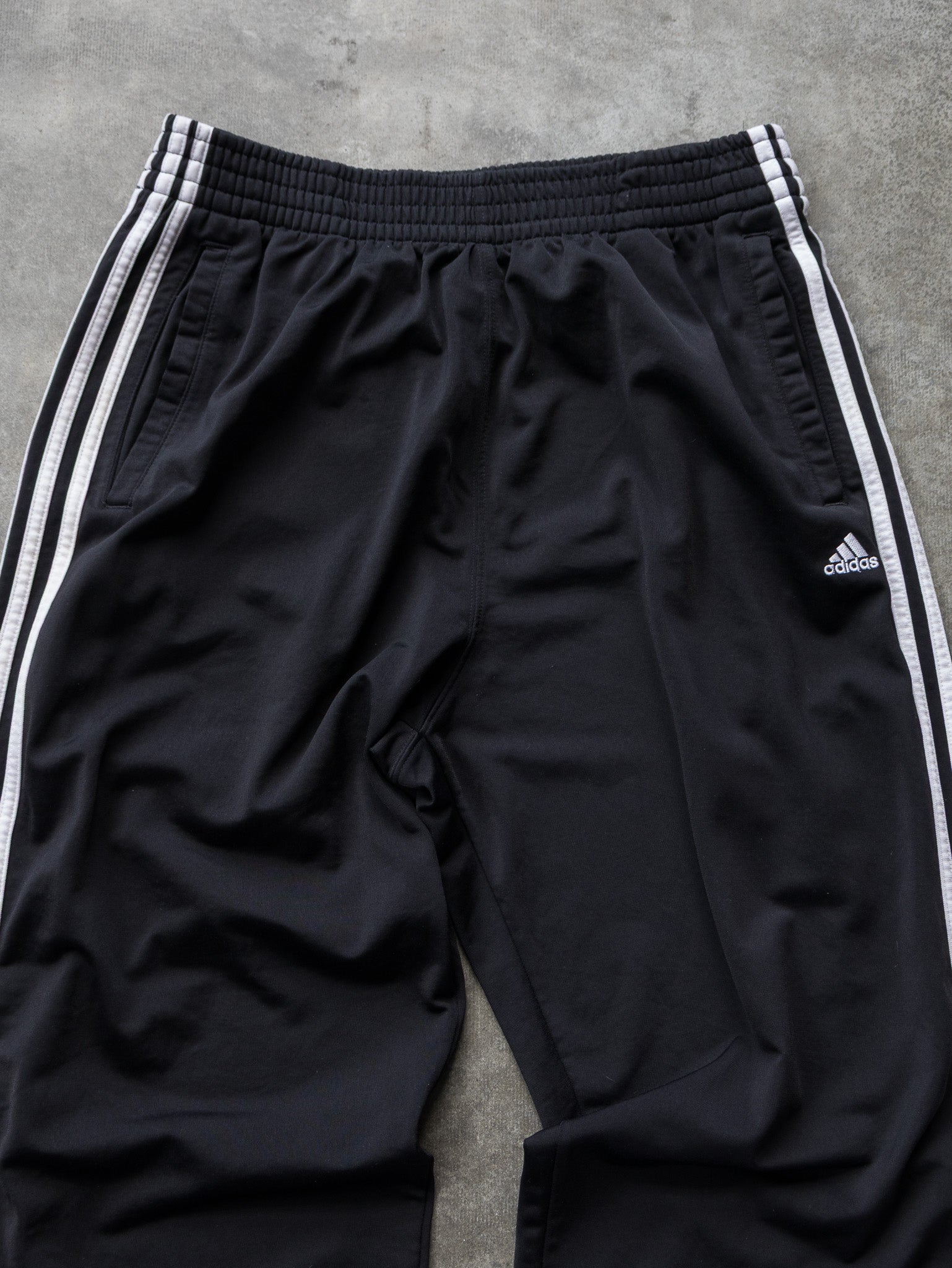 Vintage Black Adidas Tear Away Track Pants (M)