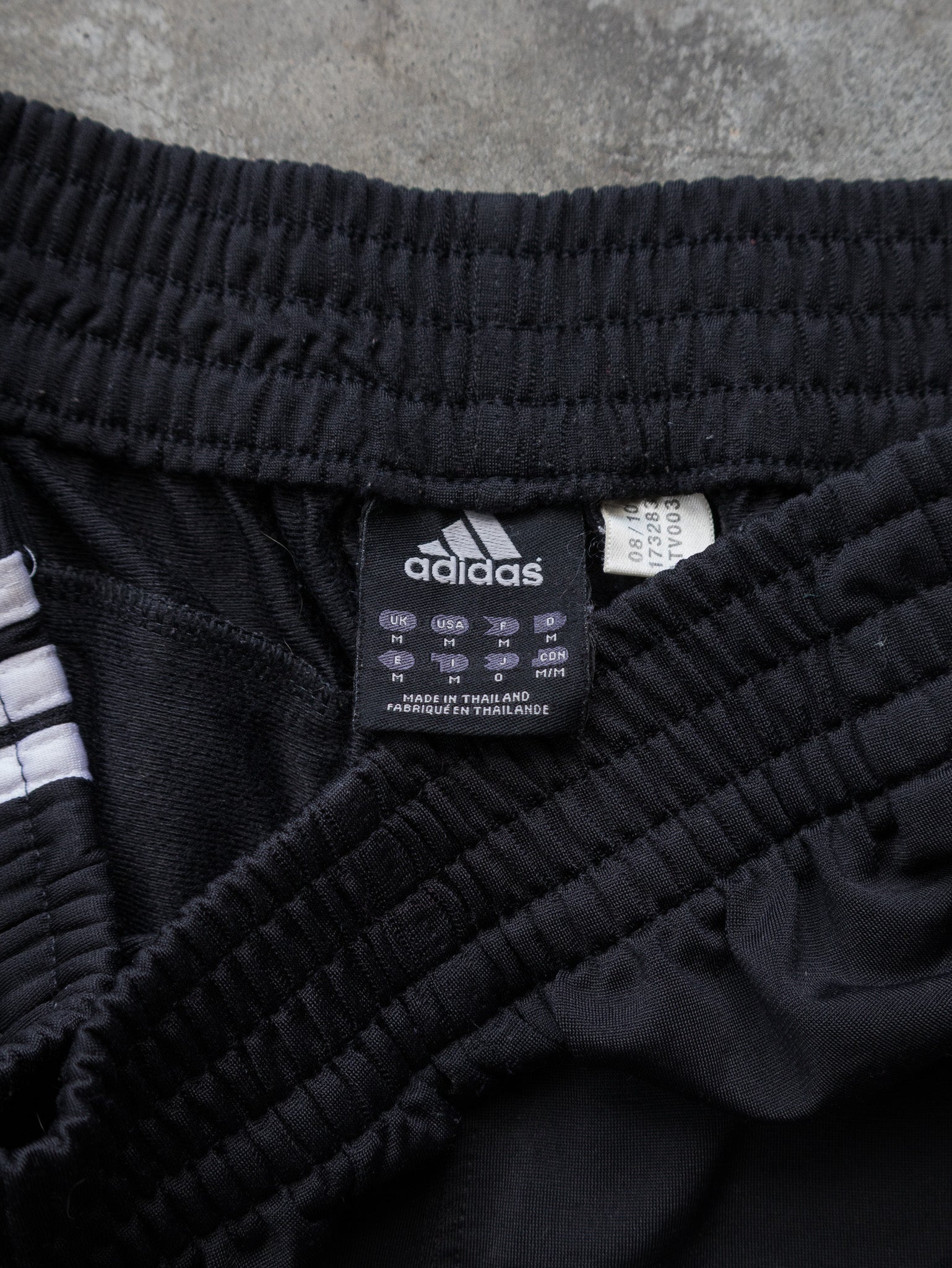 Vintage Black Adidas Tear Away Track Pants (M)
