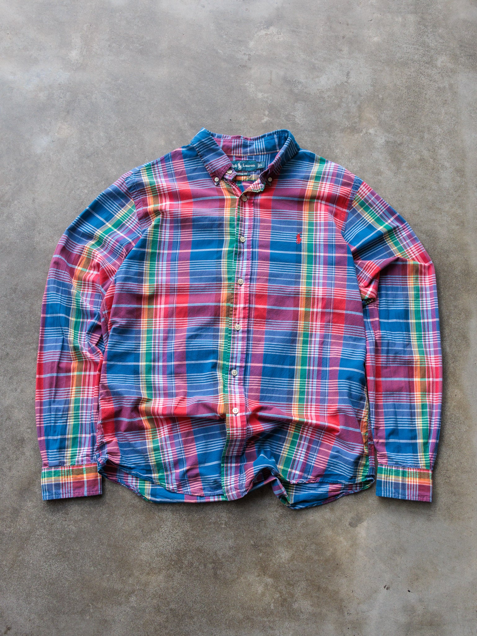 Vintage Multi Colour Ralph Lauren Plaid Shirt (L)
