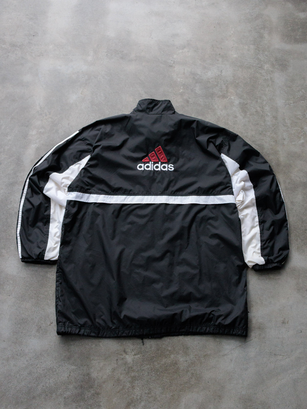 Vintage 90s Black Adidas Windbreaker (XL)