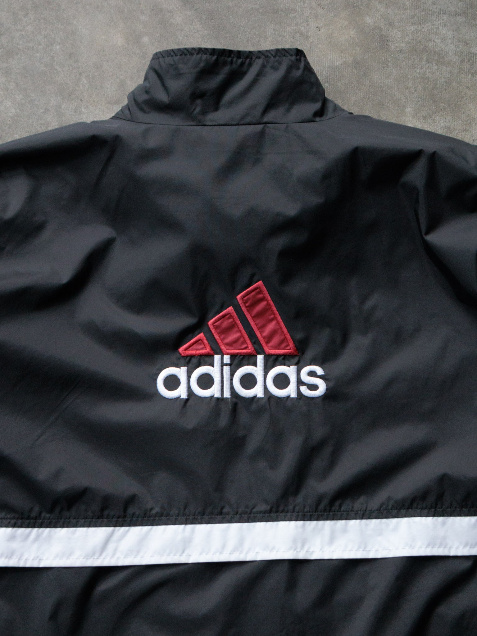 Vintage 90s Black Adidas Windbreaker (XL)