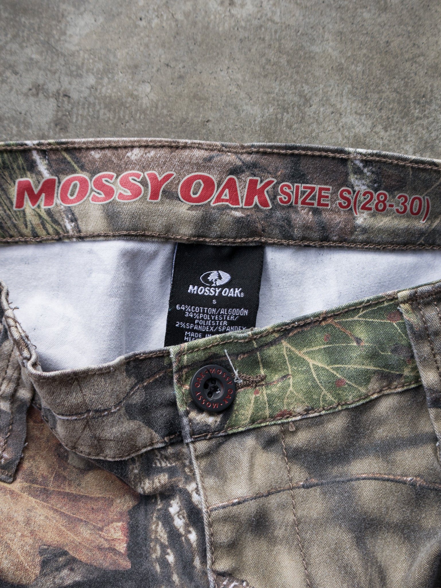 Vintage Mossy Oak Camo Cargo Pants (S)